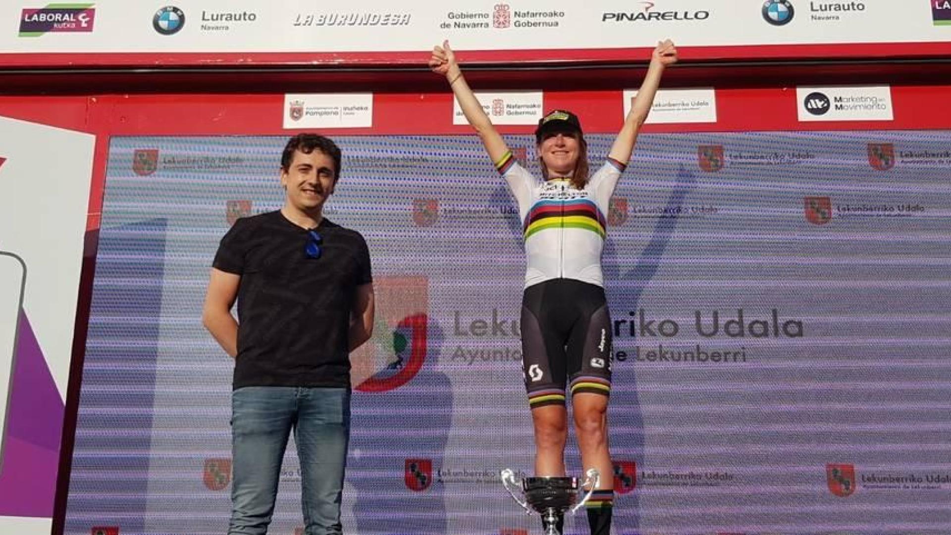 Victoria de Van Vleuten en la Navarra Women's Elite Classics