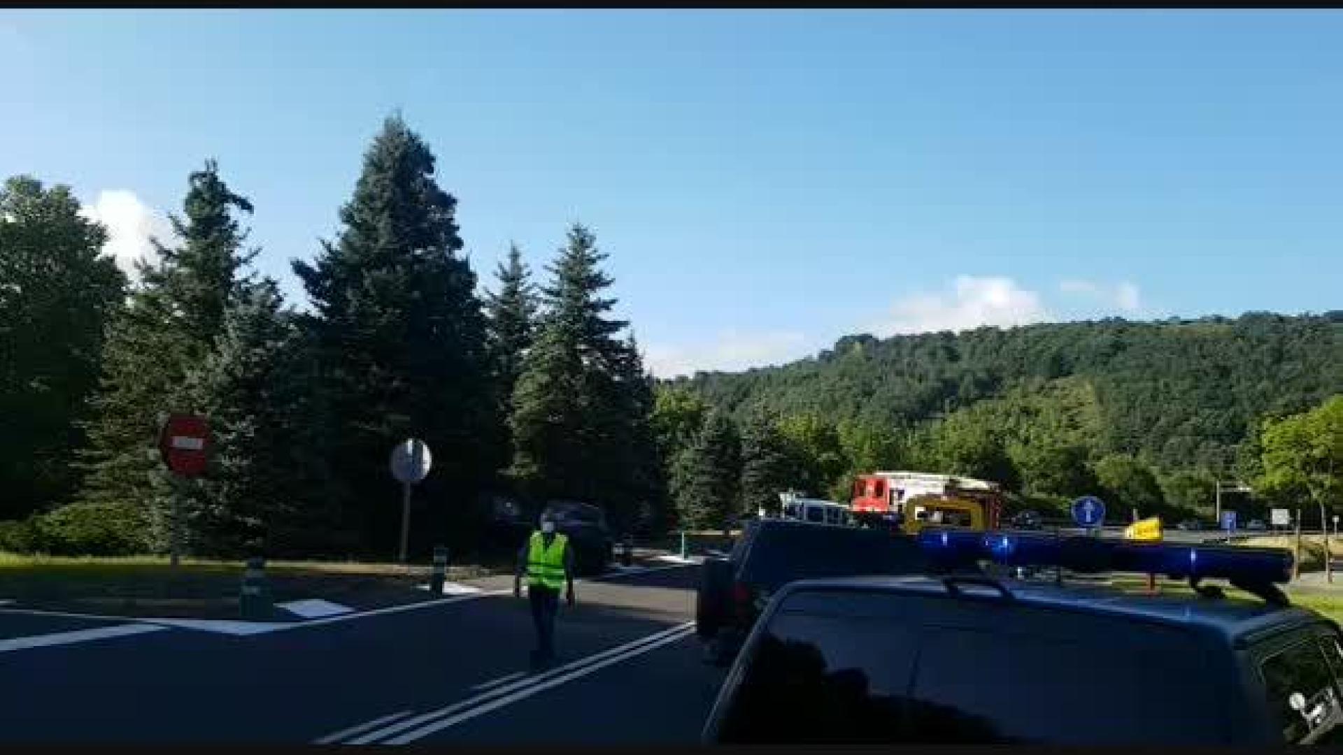 Vídeo de un accidente con siete heridos en Sunbilla
