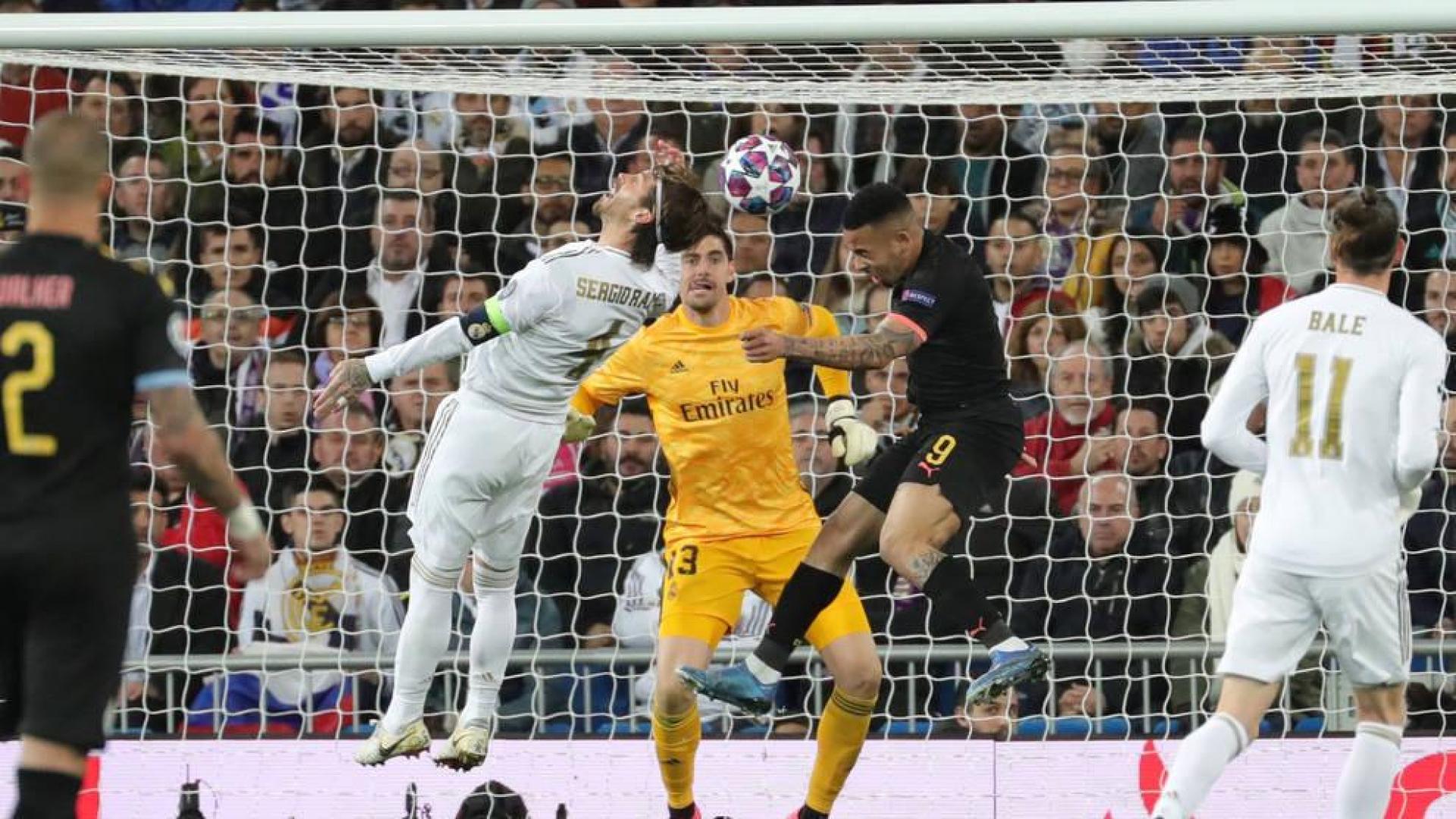 Jugada del Real Madrid-Manchester United de la ida de octavos.