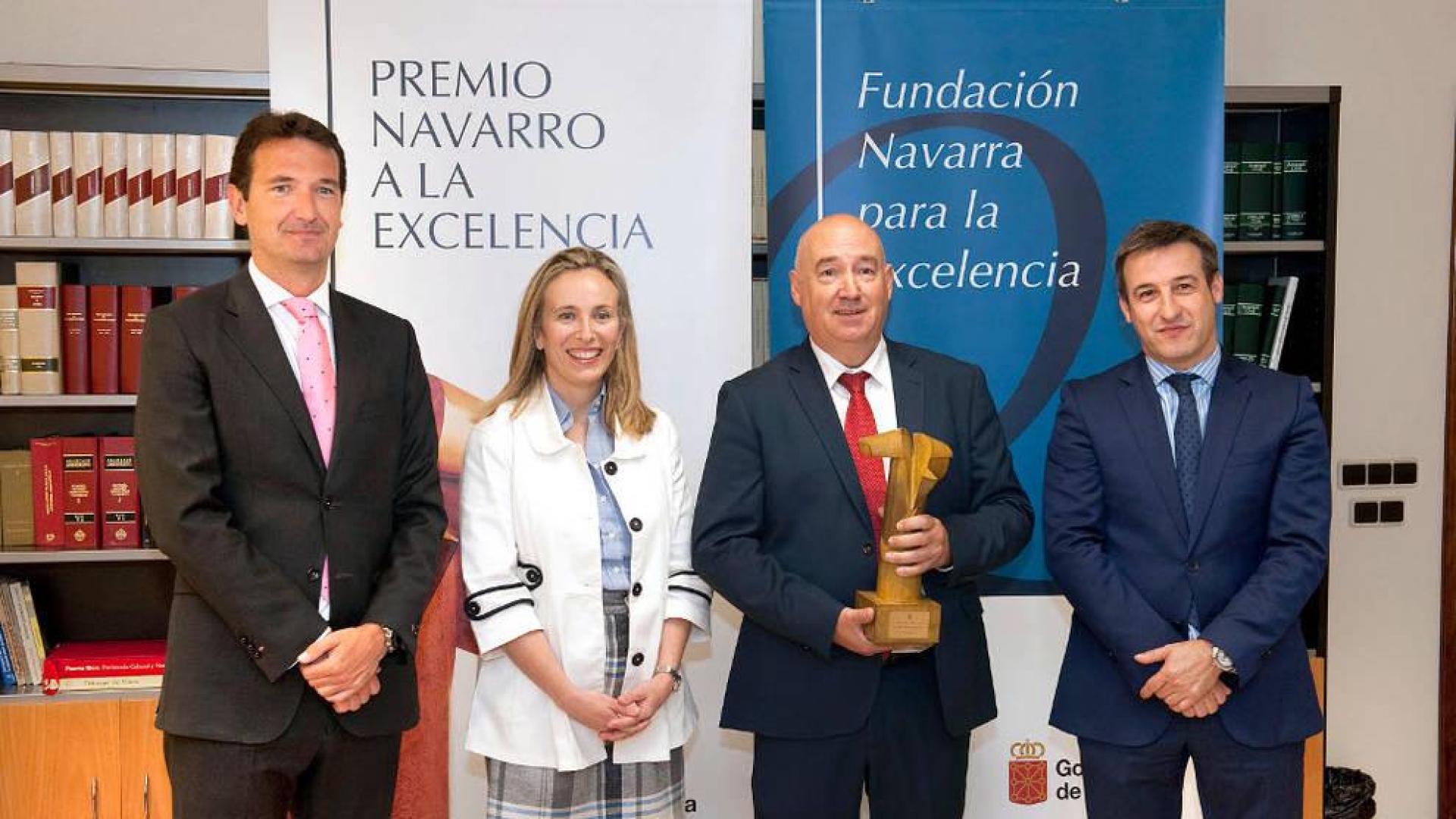 Miguel Bados, Izaskun Goñi, Mariano Barasoain y Javier Iradiel.