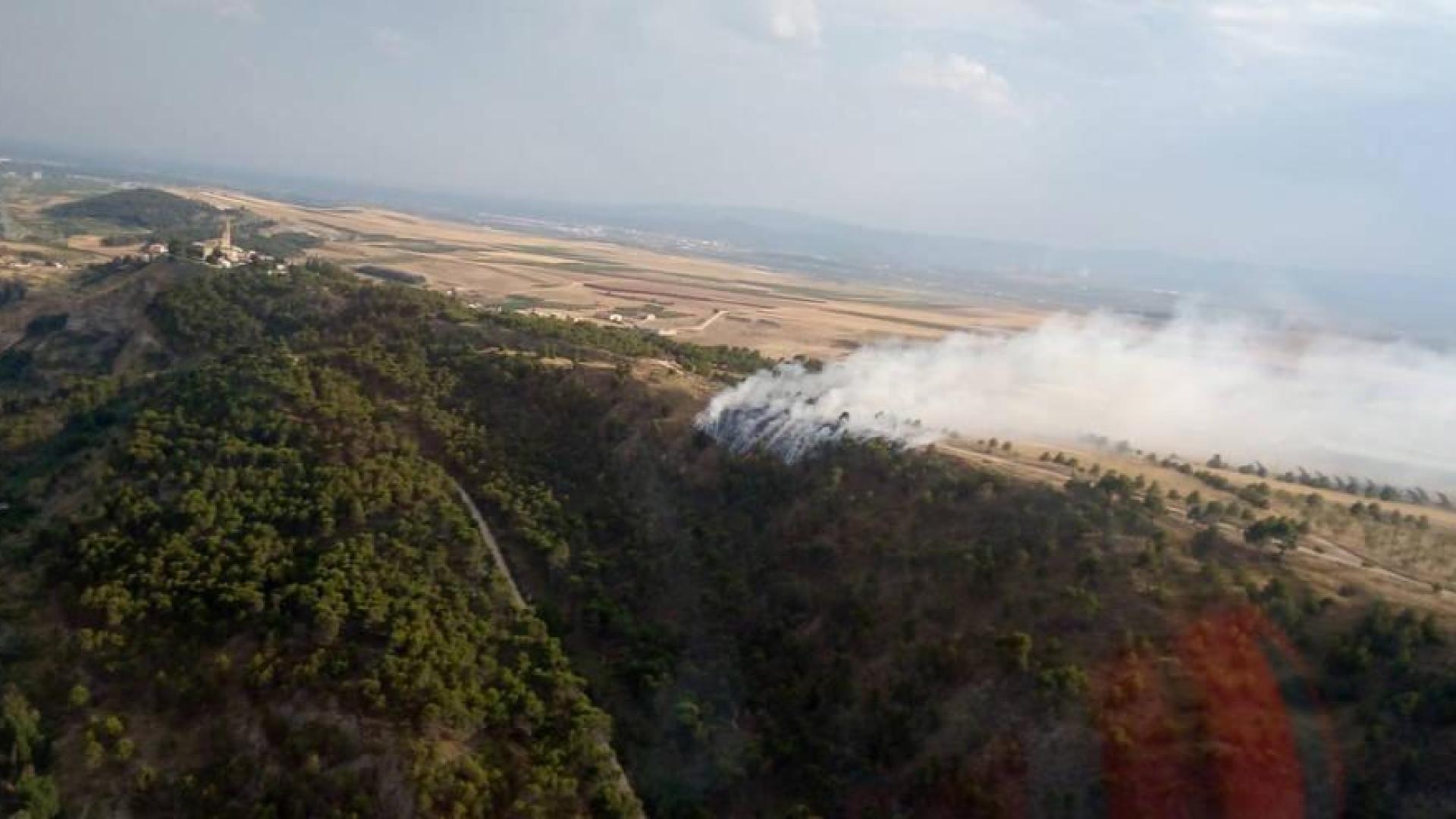 Controlado un incendio en Cárcar provocado por un rayo