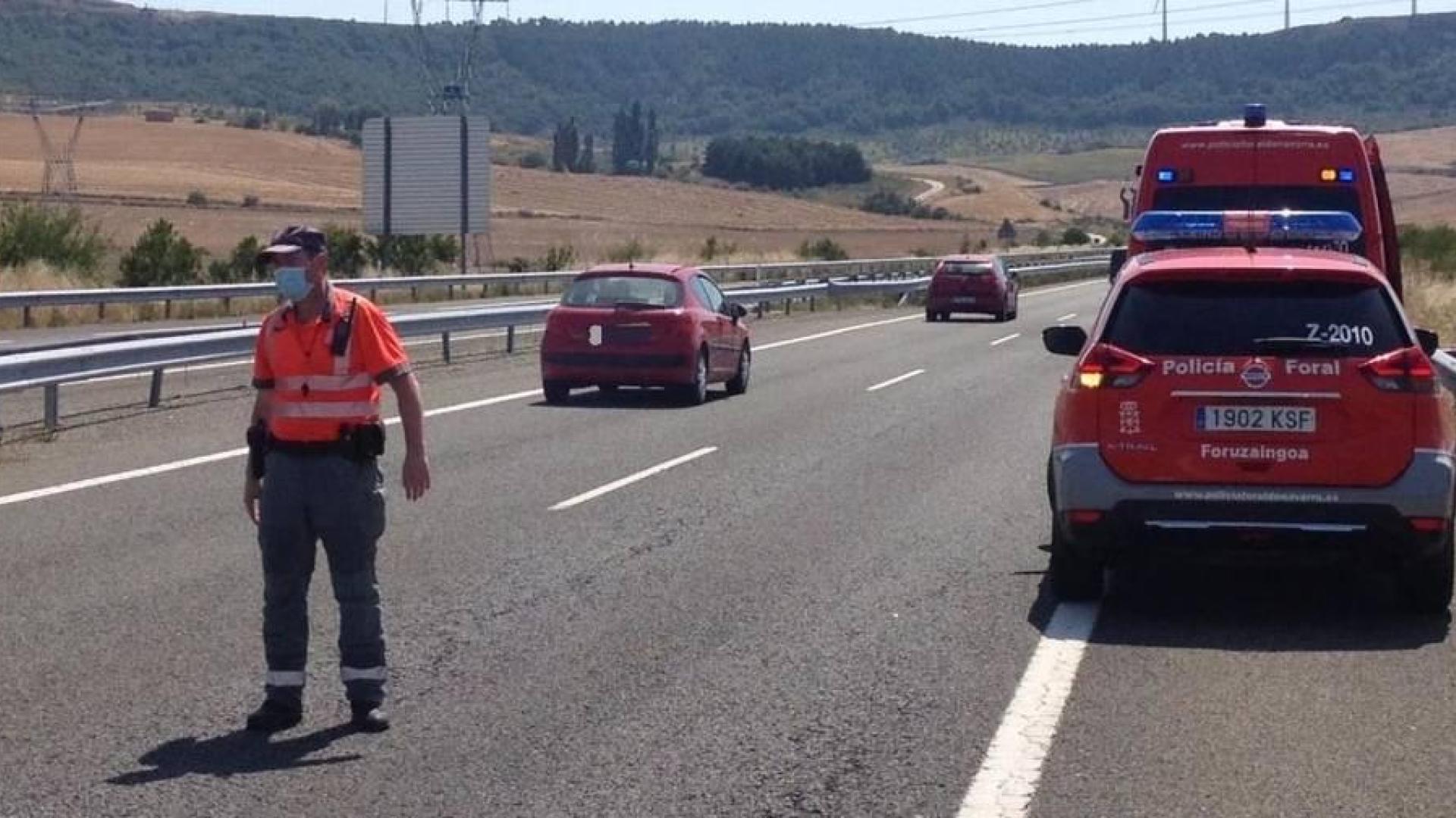 Seis personas heridas en dos accidentes en la A-12, en Astráin
