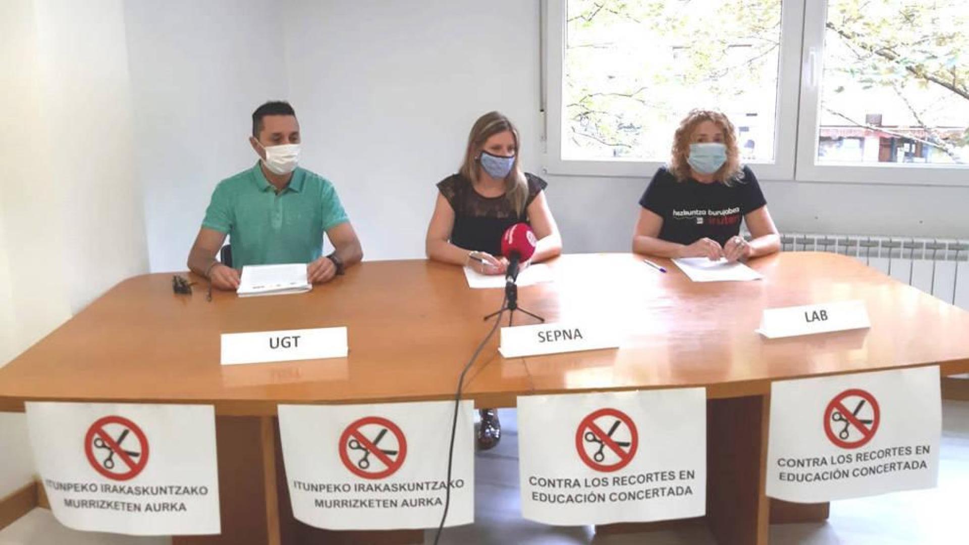 Sindicatos de la concertada prevén movilizaciones contra Educación