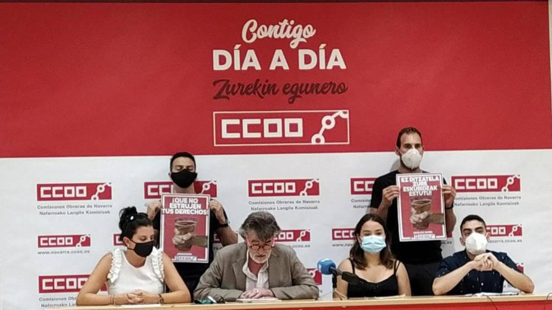 Rueda de prensa de la presentación de la campaña.