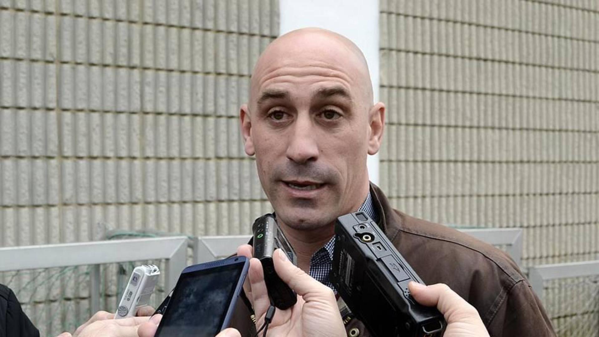 Luis Rubiales, en Tajonar.