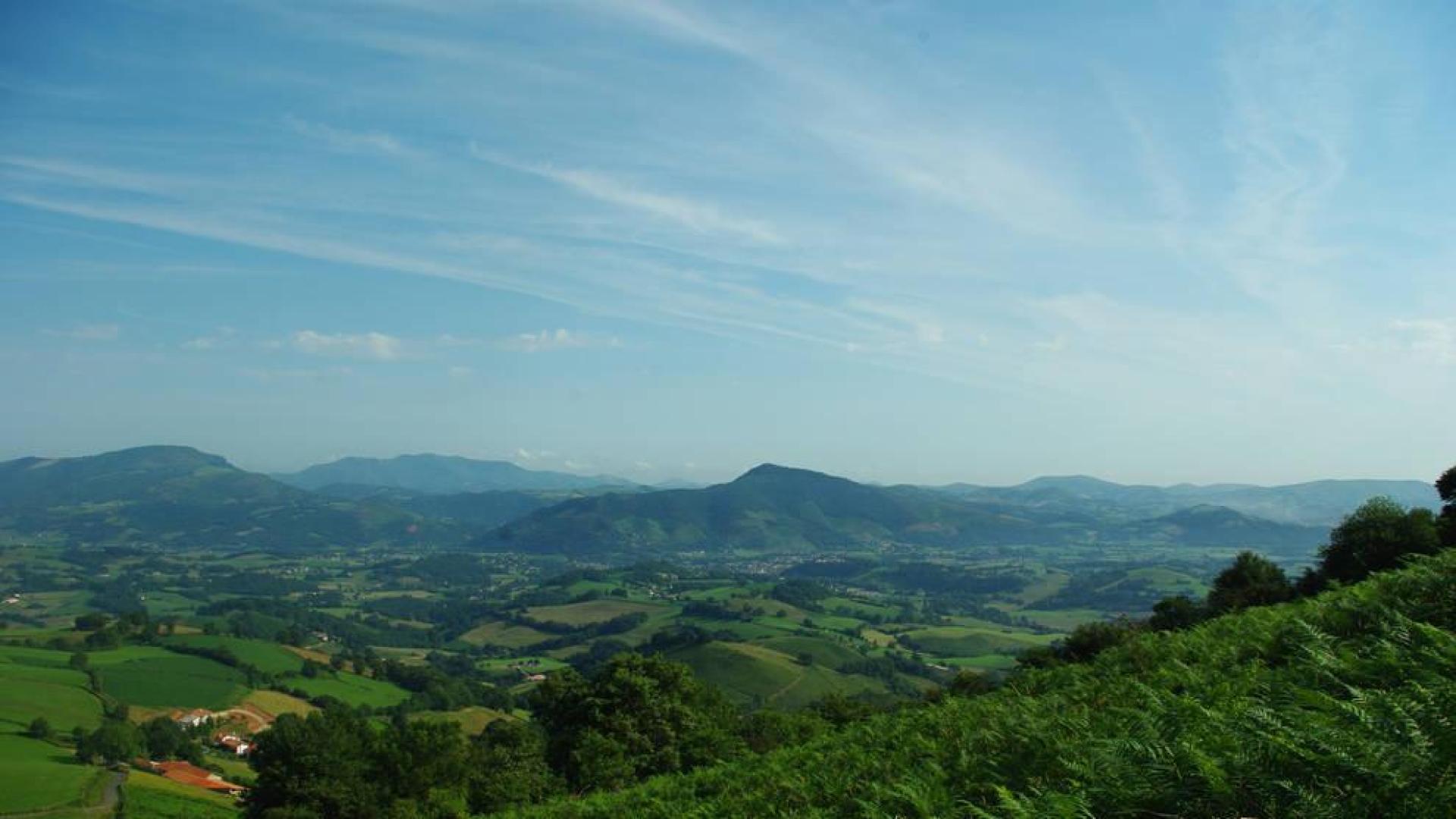 Vista de San Juan Pie de Puerto, localidad en la que comienza la primera etapa del Camino Francés en Navarra.