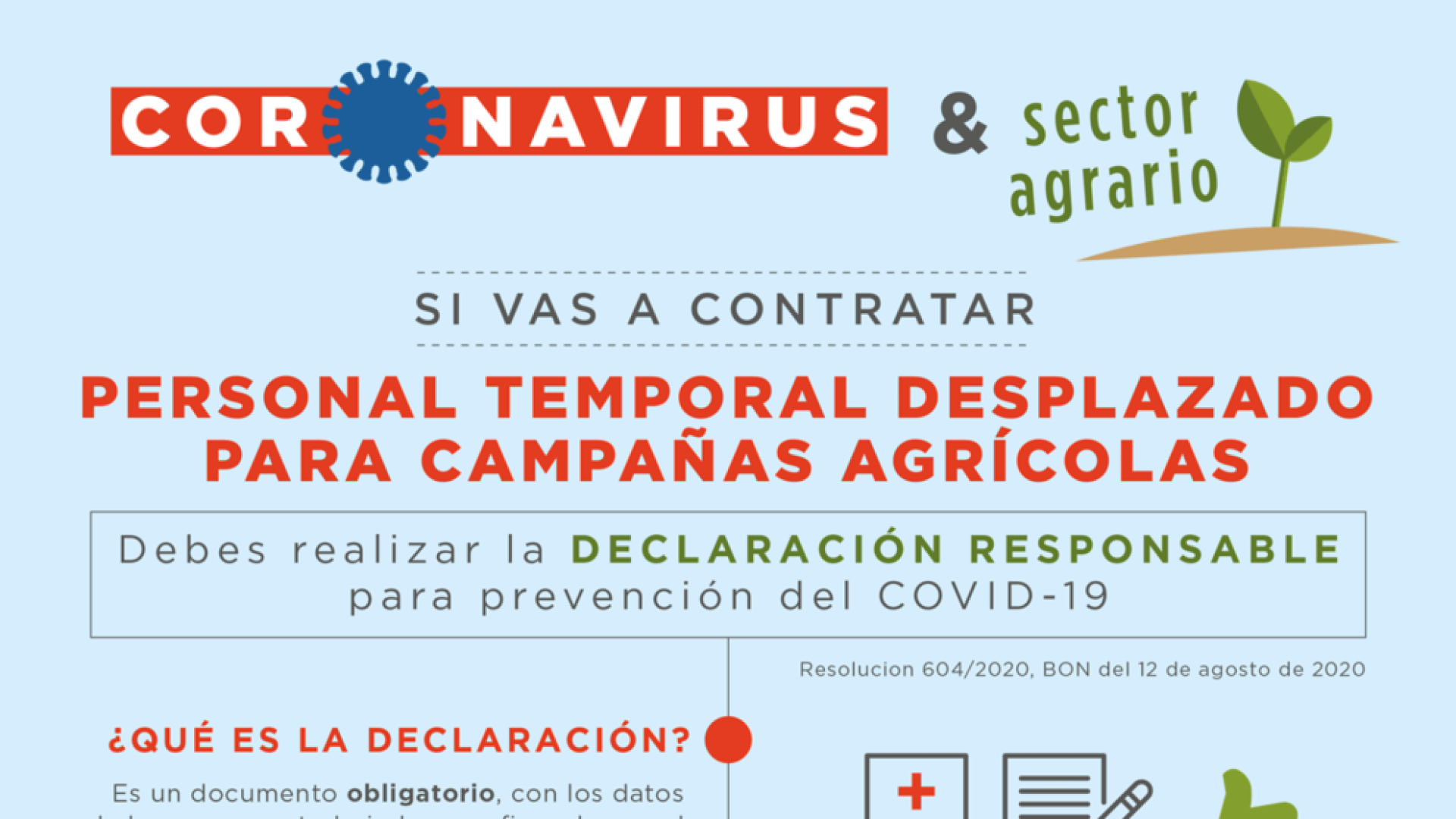 Charlas informativas sobre la contratación de temporeros para hacer frente al COVID-19