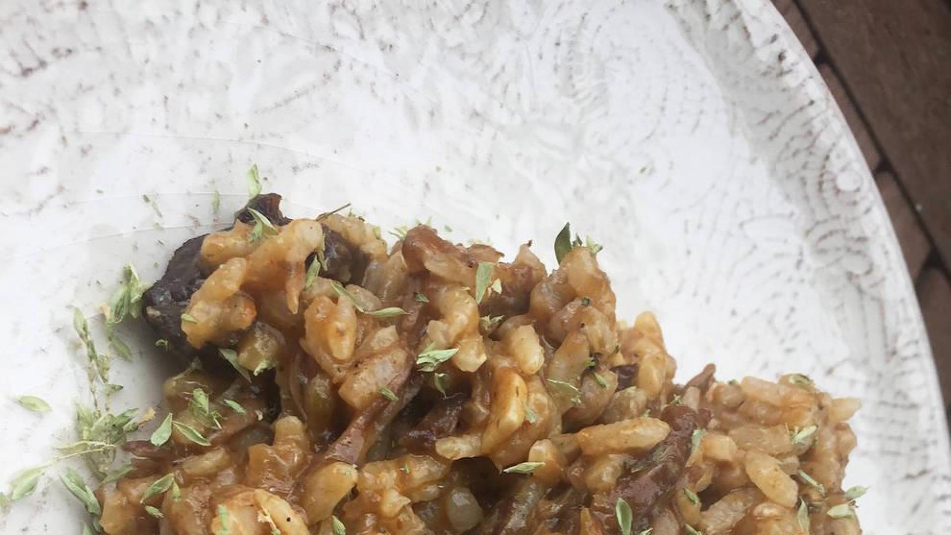 Hoy, el arroz, con jabalina