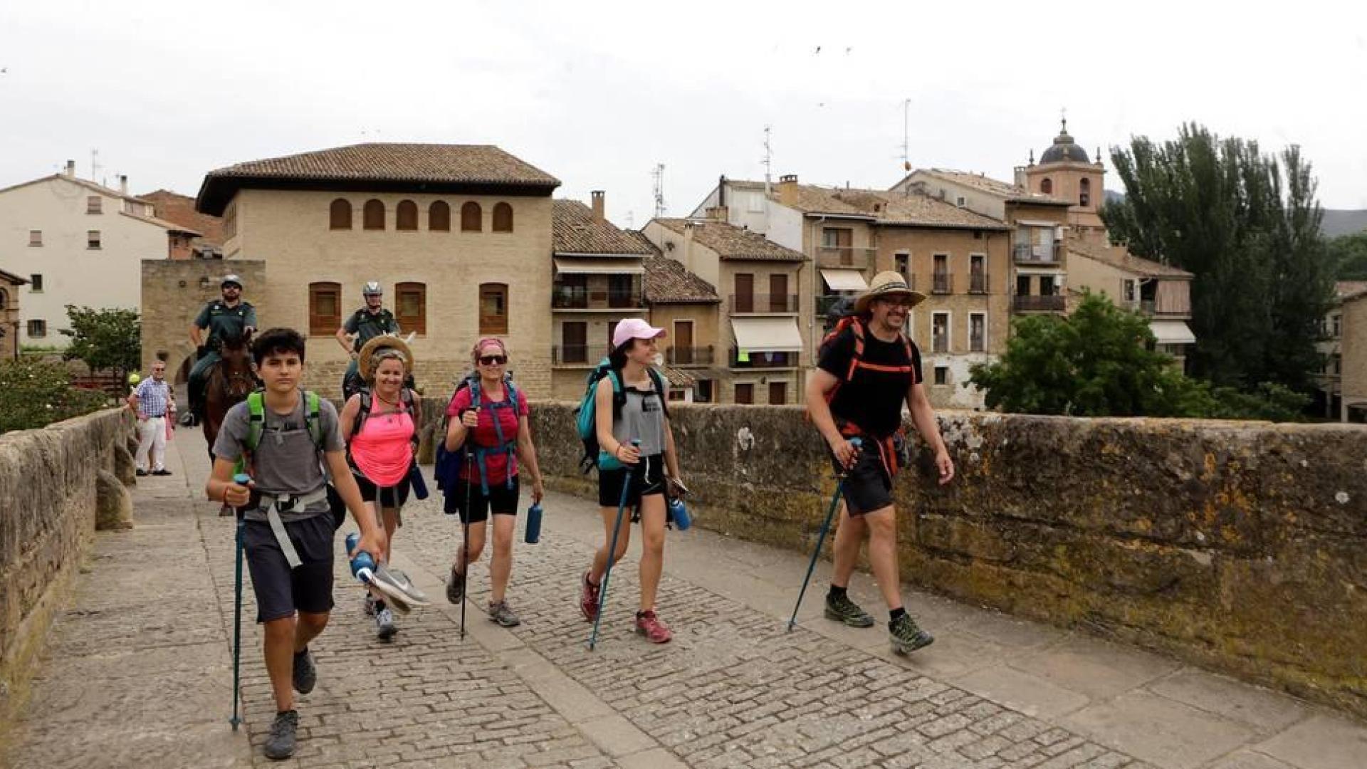 El Camino Francés a su paso por Pamplona