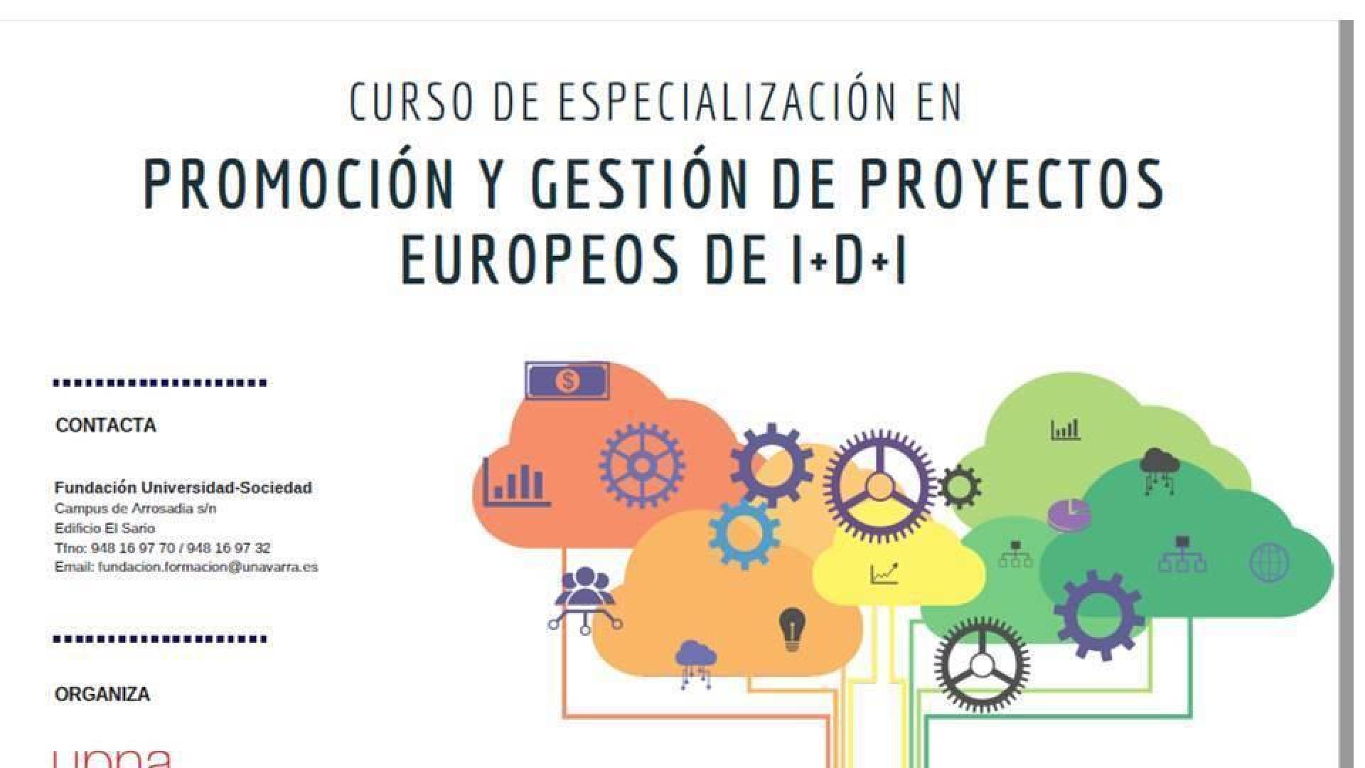 Abierto el plazo para el curso en gestión de proyectos europeos de I+D+i