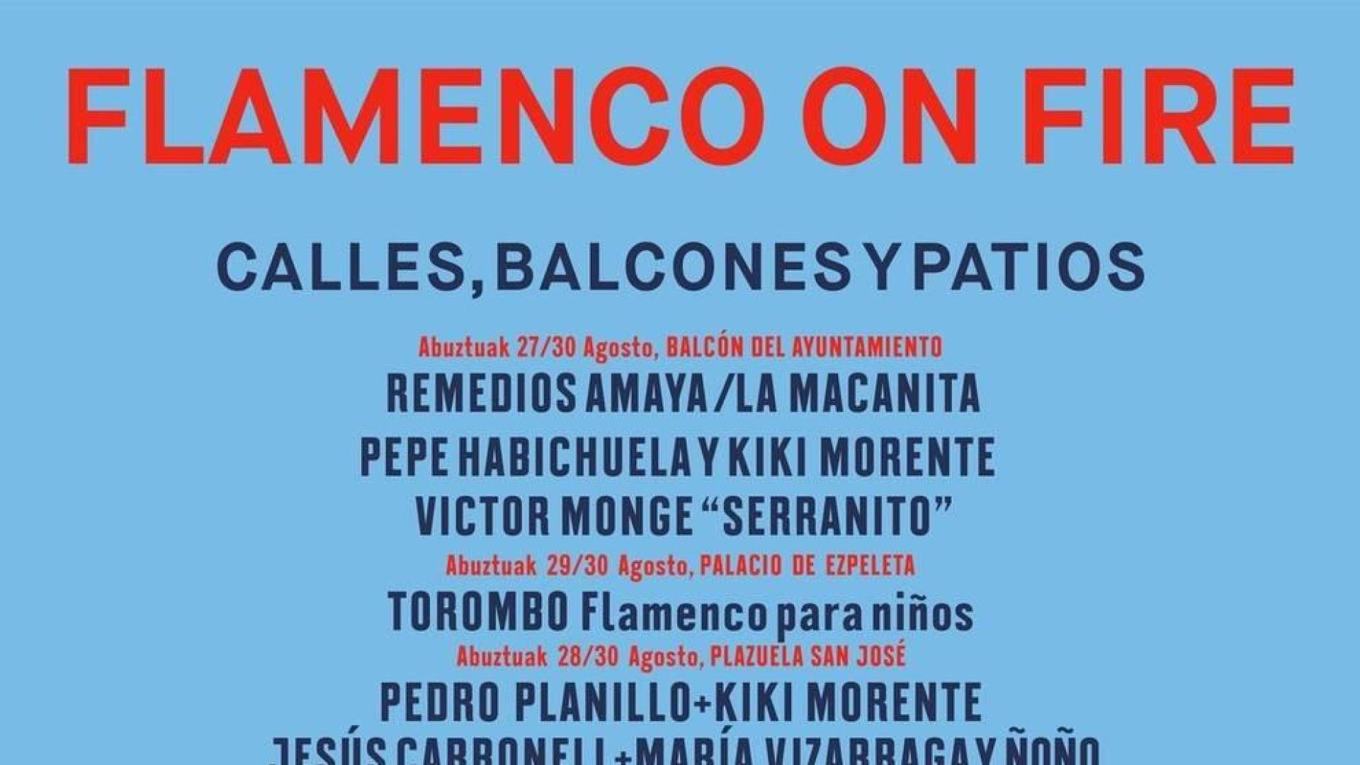 Flamenco on Fire abre el proceso de adquisición de entradas para sus conciertos y actividades gratuitas