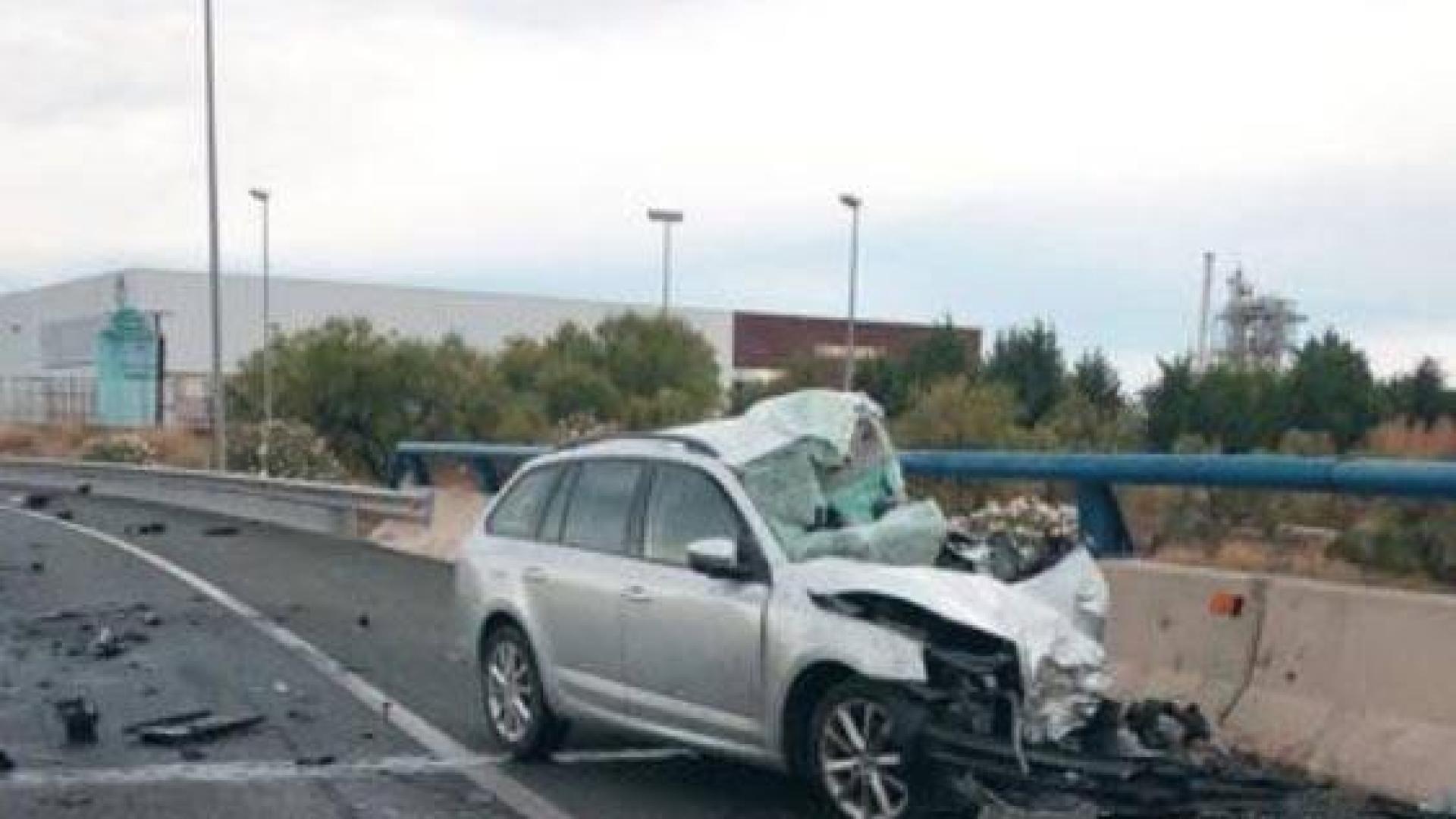 Accidente de tráfico en la N-232 en Alfaro