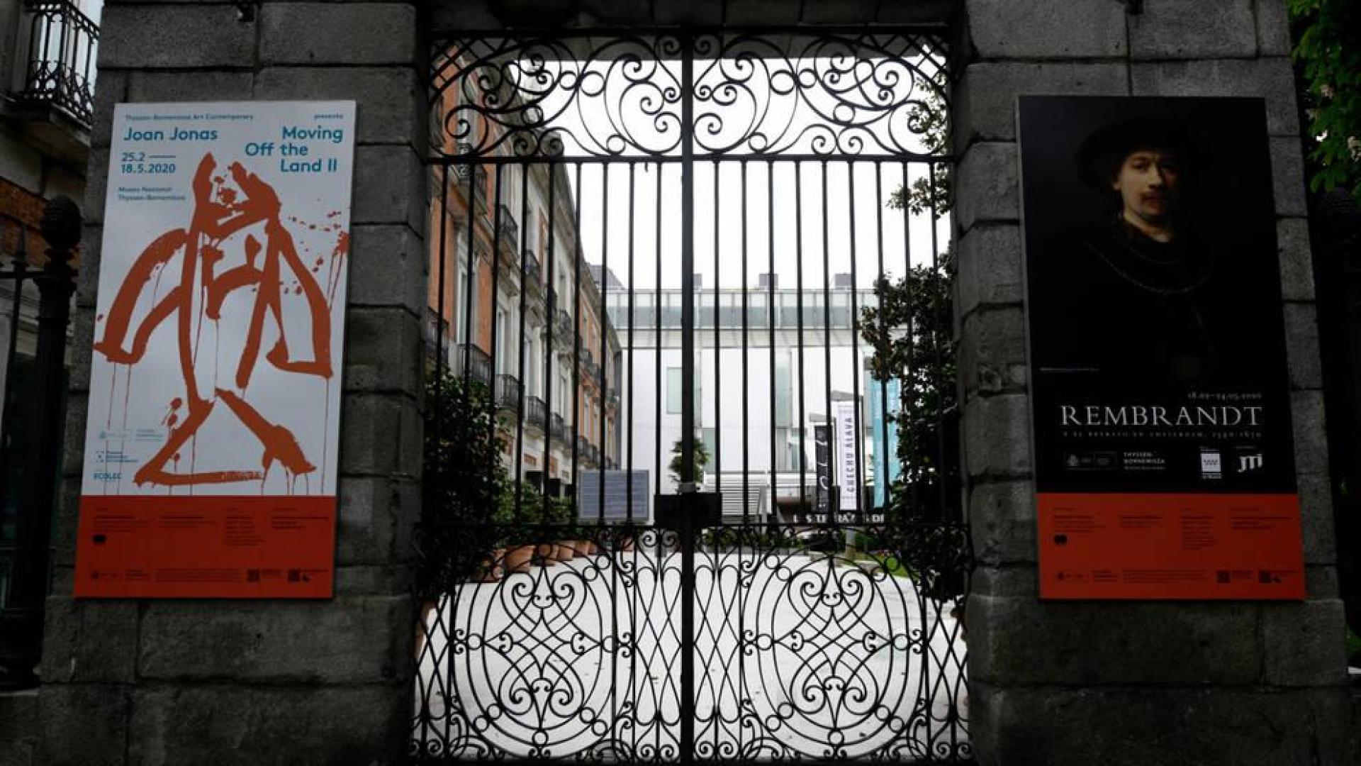 Puertas de entrada al Museo Thyssen de Madrid