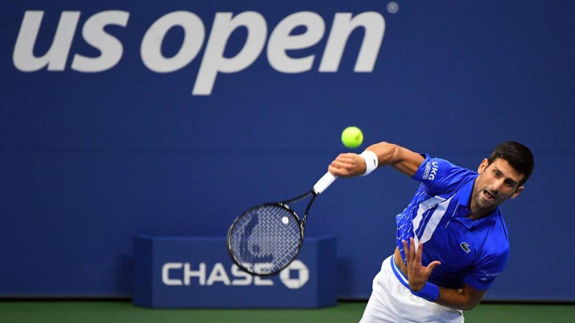 El tenista serbio Novak Djokovic, en su partido ante Jan-Lennard Struff.
