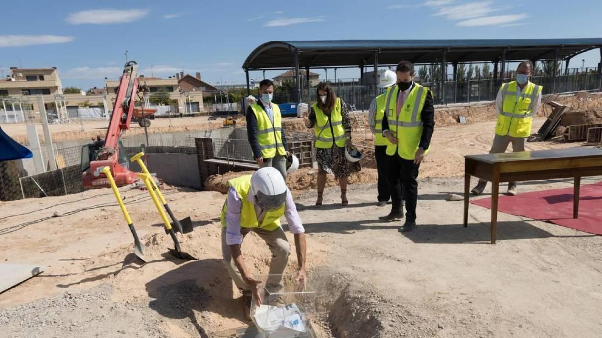 Tudela coloca la primera piedra de su nuevo complejo deportivo
