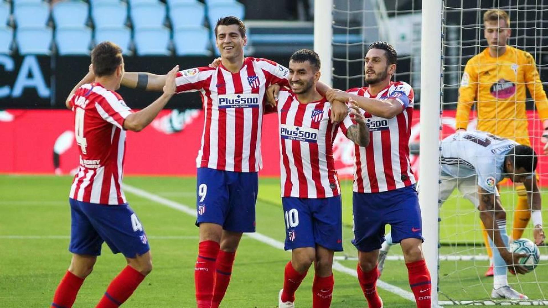 Un gol de Morata sostiene al Atlético en Vigo
