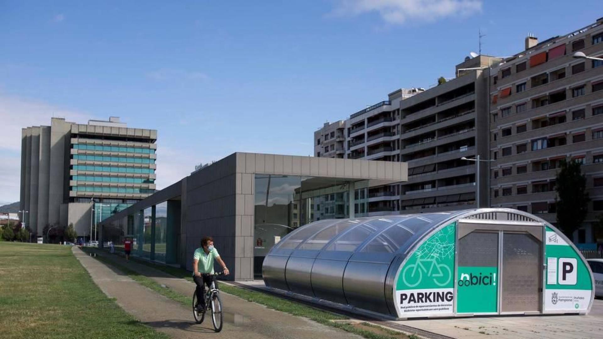 Pamplona duplica las plazas de aparcamiento para bicicleta llegando hasta 300