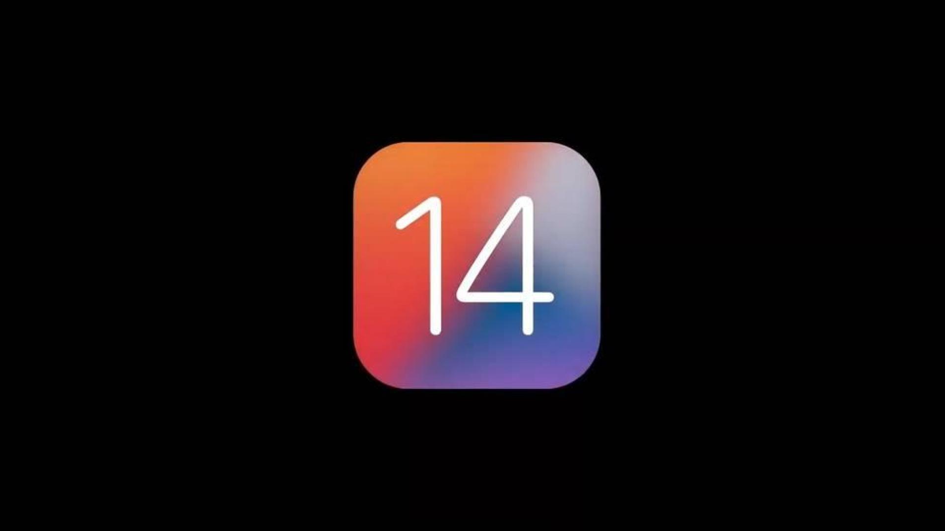 Logo del sistema operativo iOS 14 de Apple