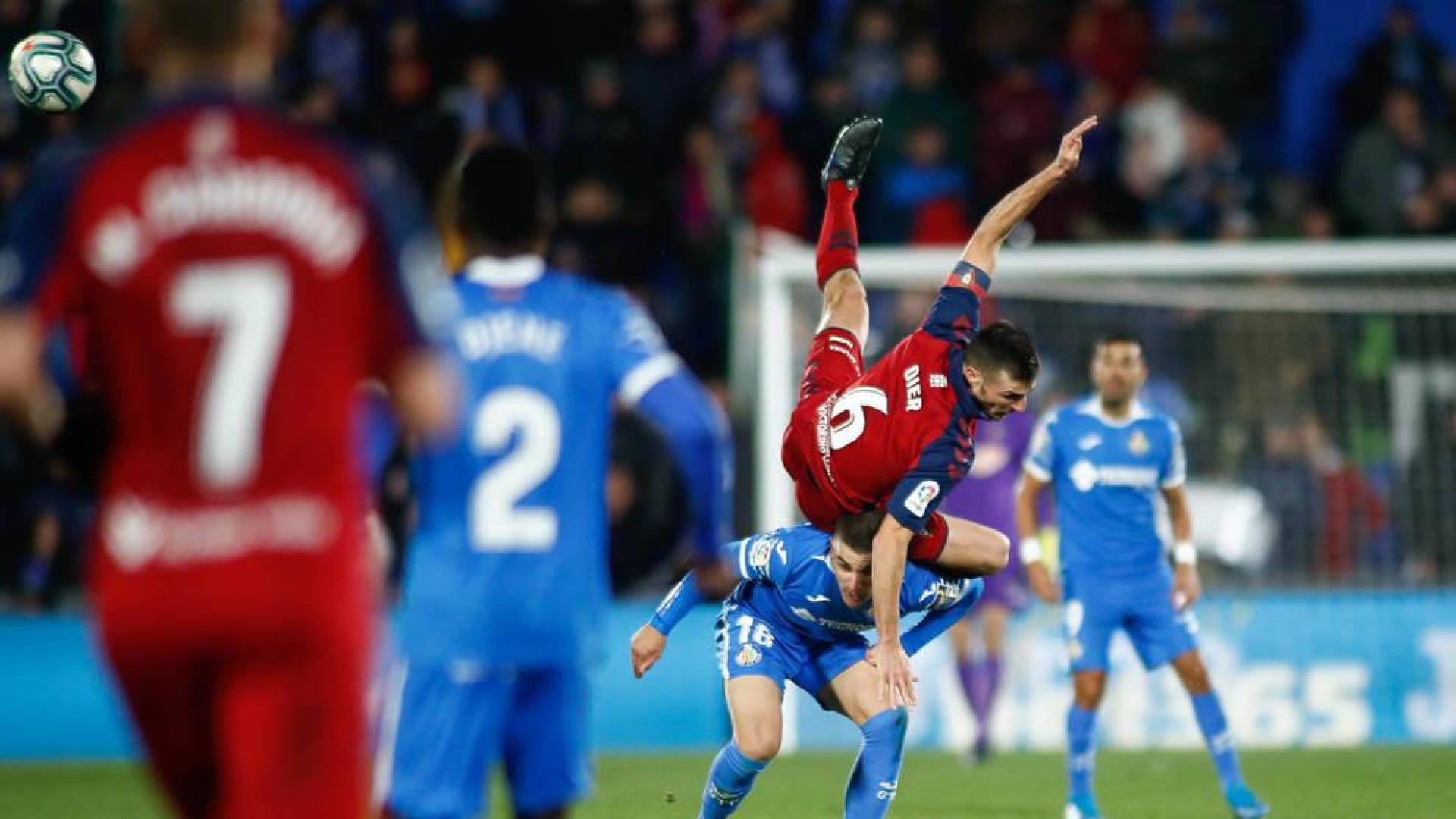 Osasuna sale airoso de Getafe ante un rival que pudo ganar al final por ocasiones