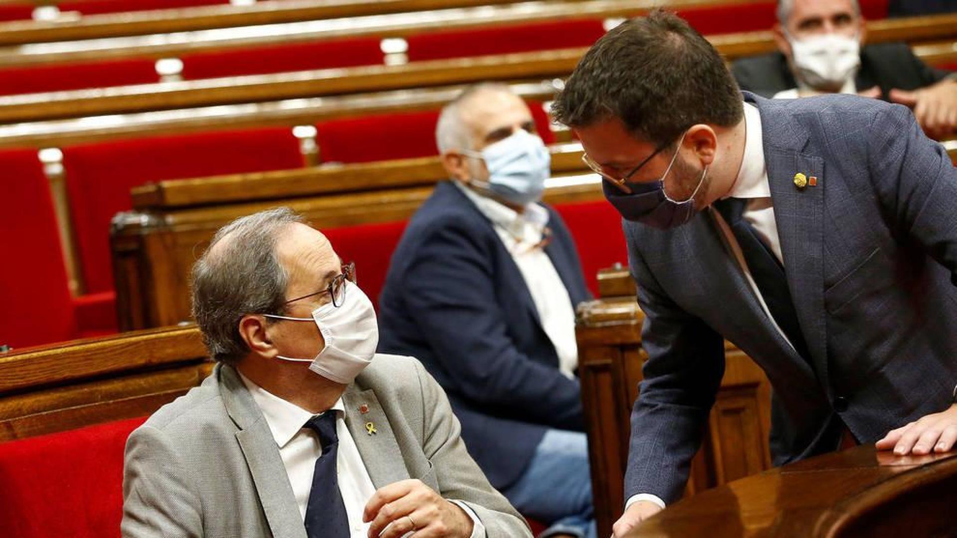 El Parlament rechaza el "enjuiciamiento" y la posible inhabilitación de Torra