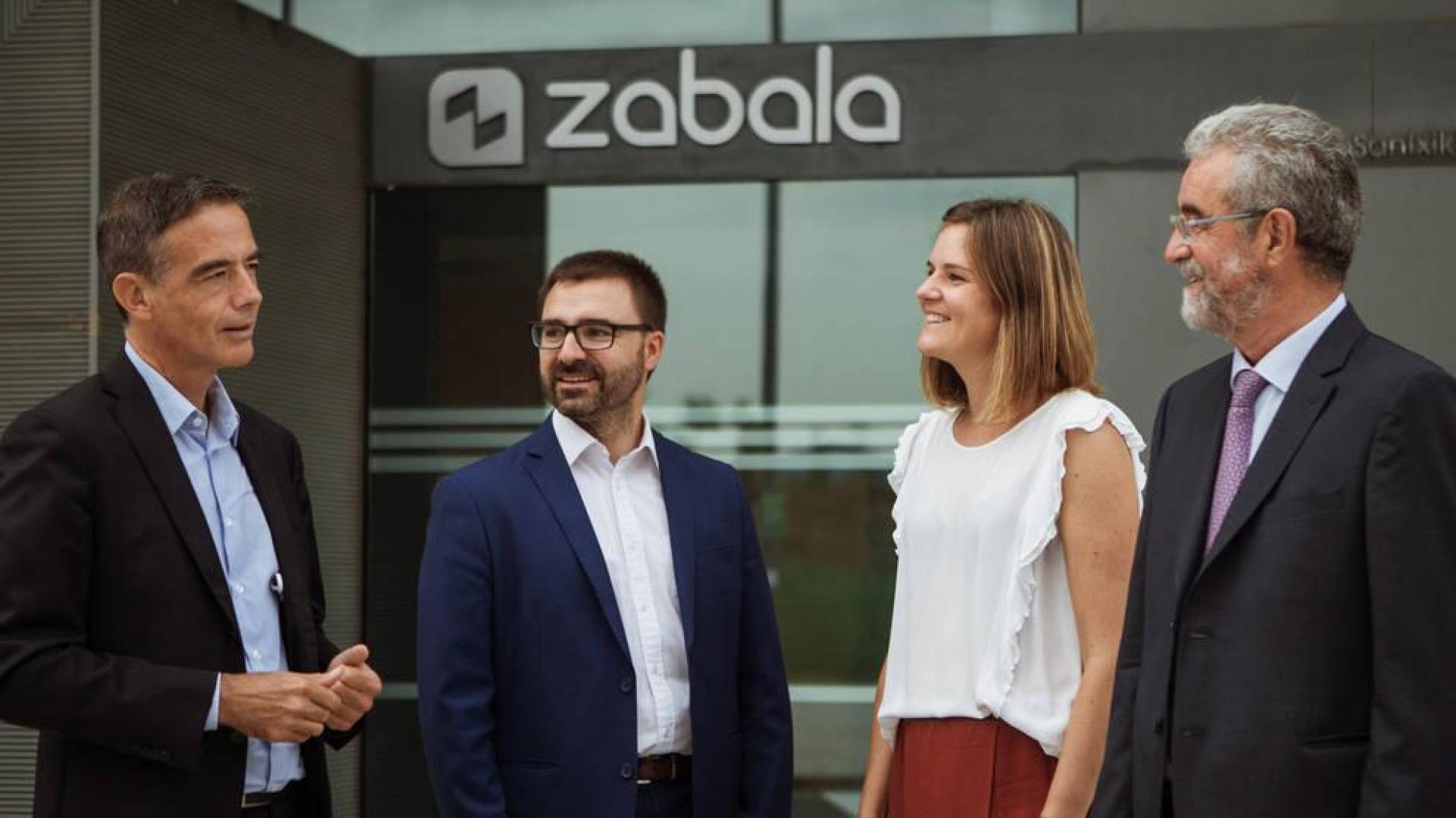 Guillermo Dorronsoro (Management Board Advisor), Miguel Ángel Bernal (Consejero Académico y experto en CPI), José Mª Zabala (presidente) y Ainhoa Zabala (CEO)