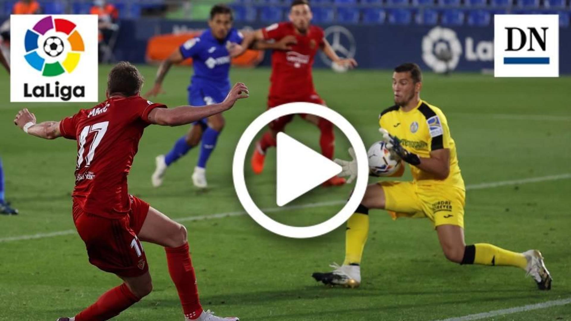 Resumen del Getafe-Osasuna en vídeo