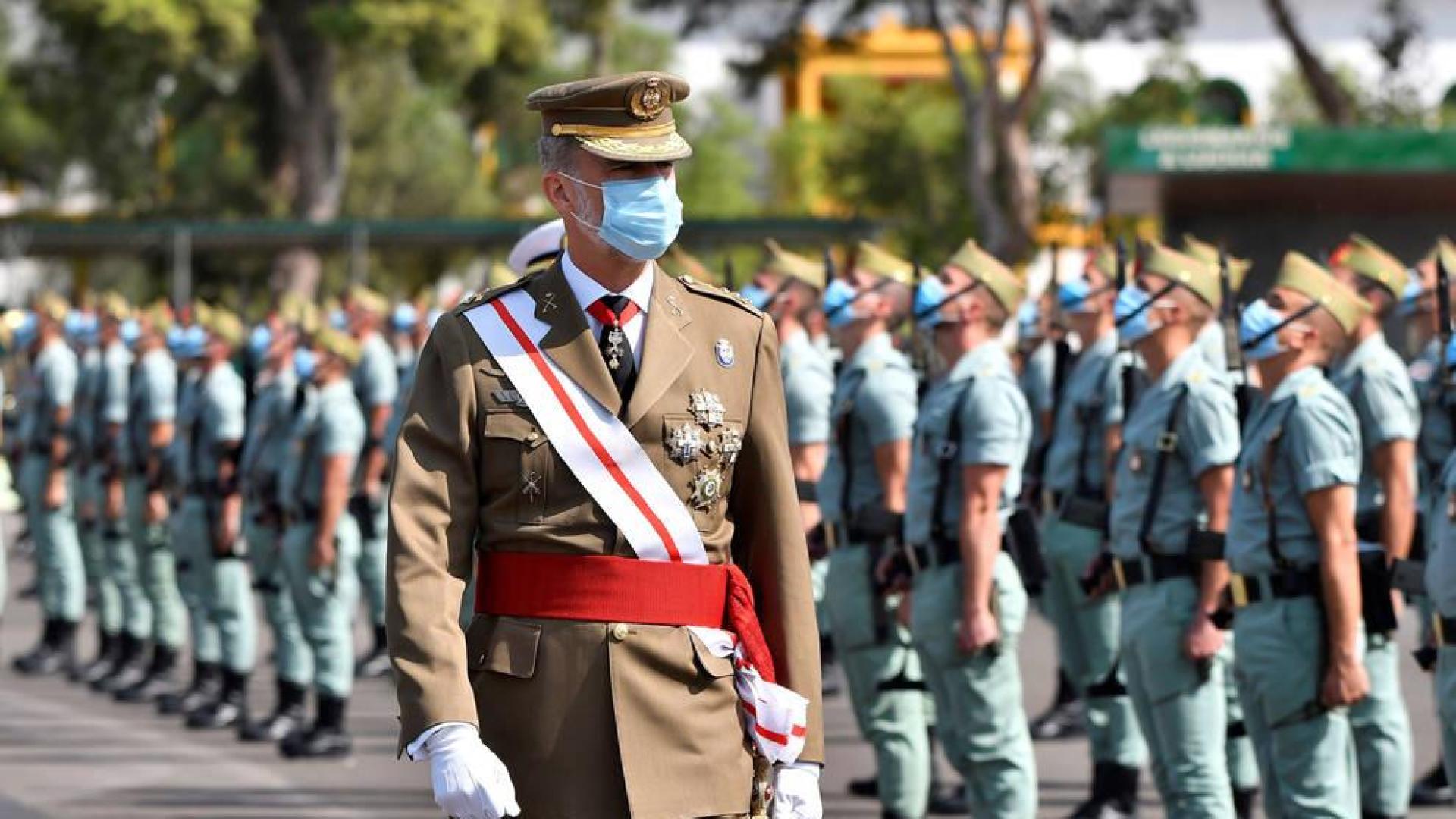 Felipe VI traslada su "cariño y admiración" a la Legión en su centenario
