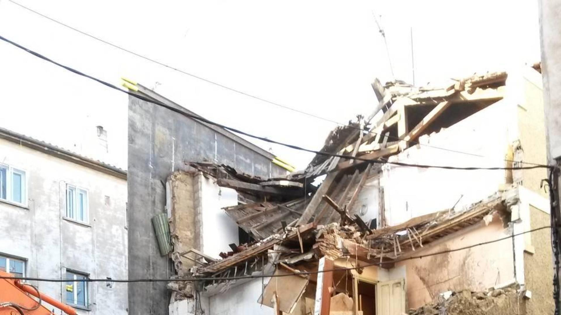 Comienza el derribo del Grupo Oscoz en la Rochapea para crear una nueva plaza