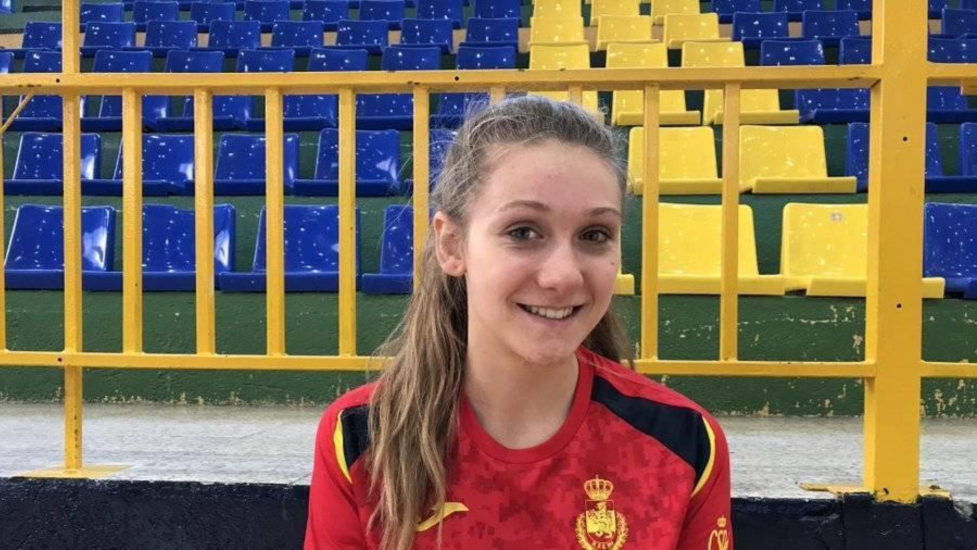 La navarra Nerea Aginagalde, con la selección juvenil en Béjar.