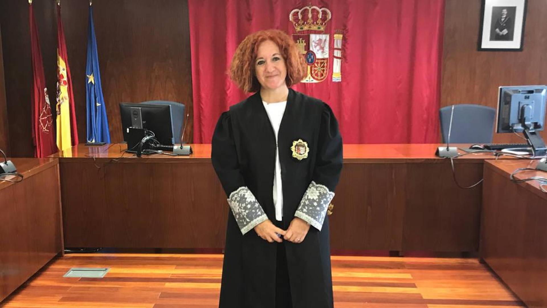 La magistrada Ana Llorca Blanco, en la Audiencia Provincial de Navarra.