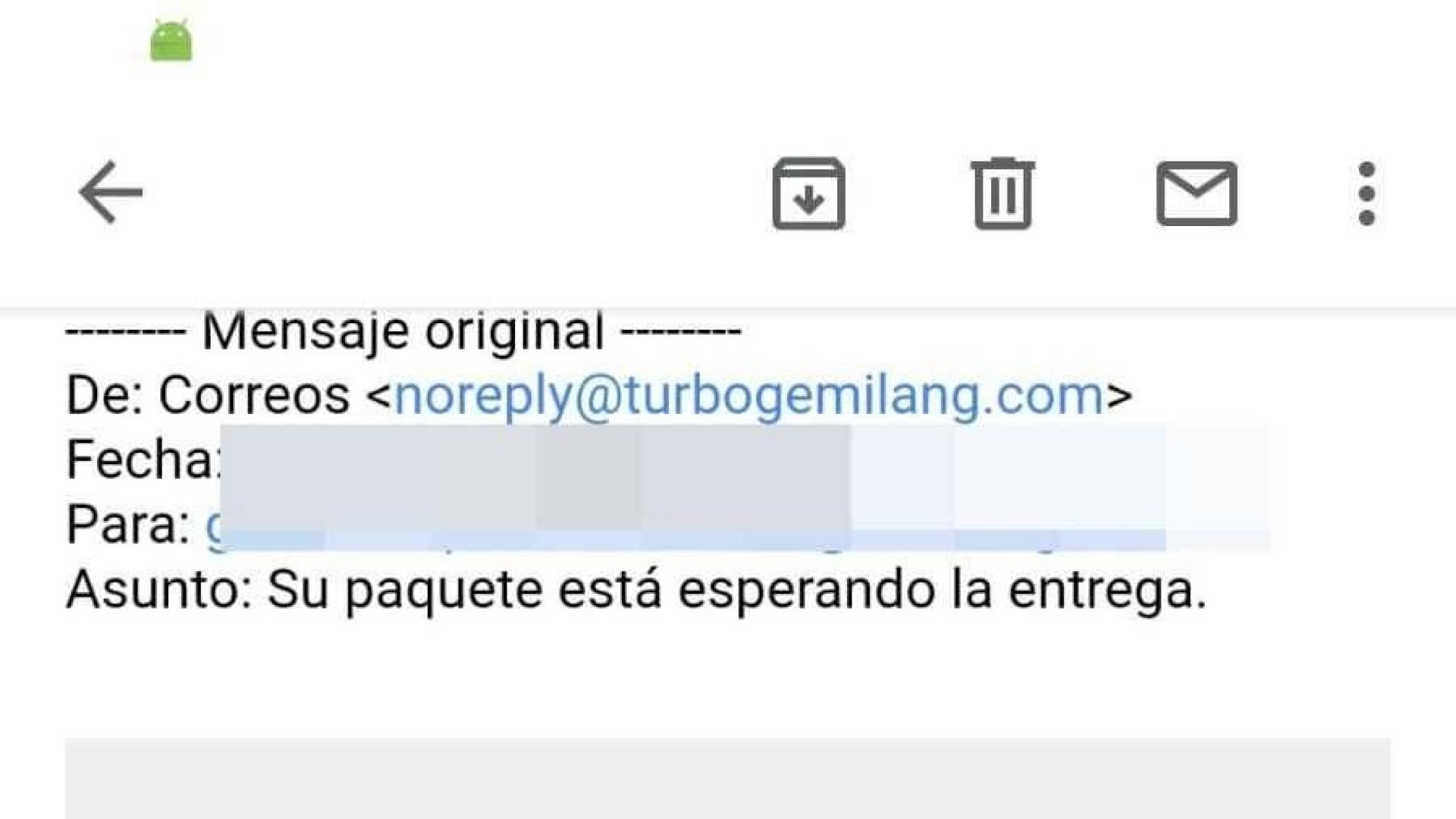 Alertan de una estafa en nombre de Correos para acceder a datos bancarios de particulares