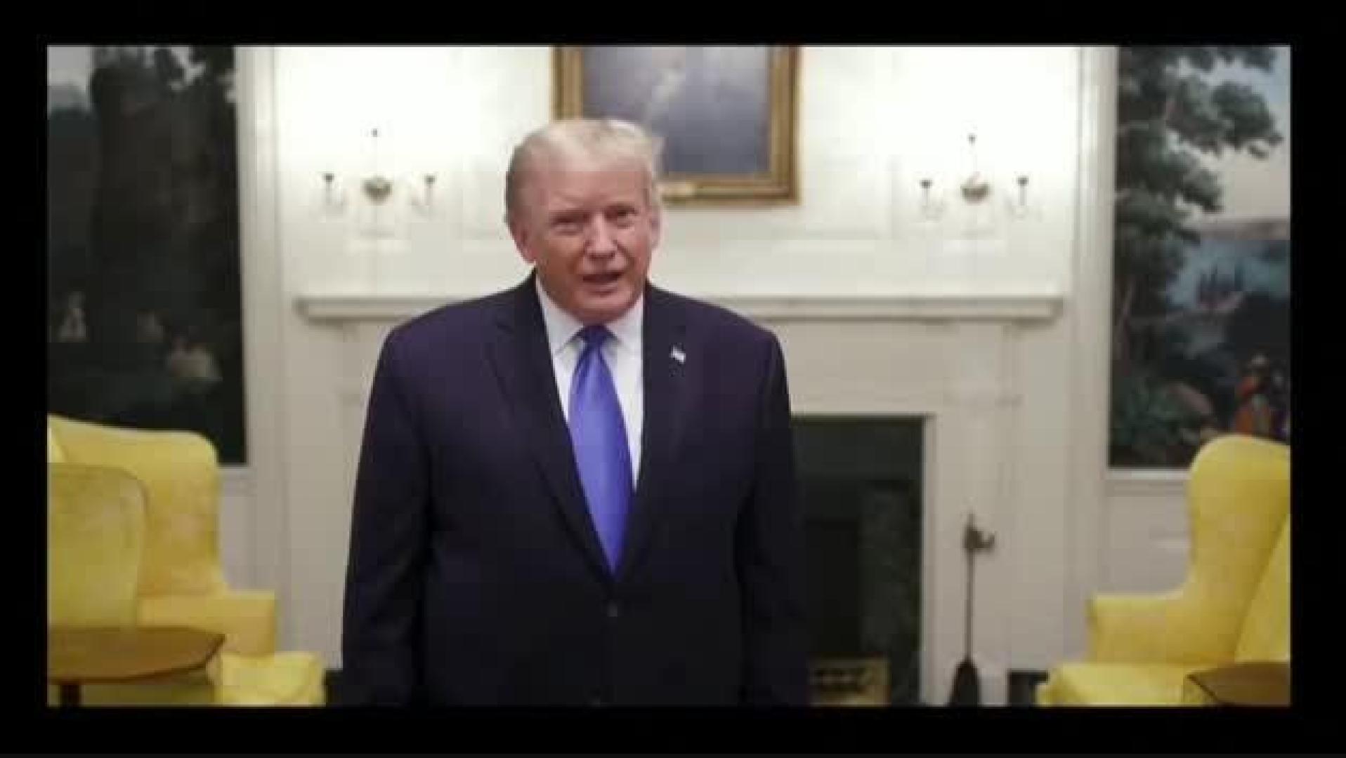 Vídeo: Trump tuitea que se encuentra bien en sus primeras horas ingresado por Covid