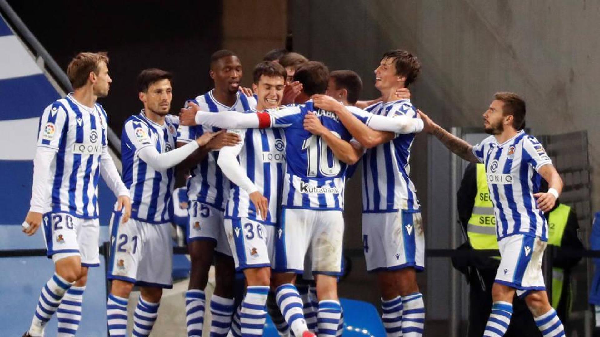 La Real golea para acabar con el maleficio contra el Getafe en casa