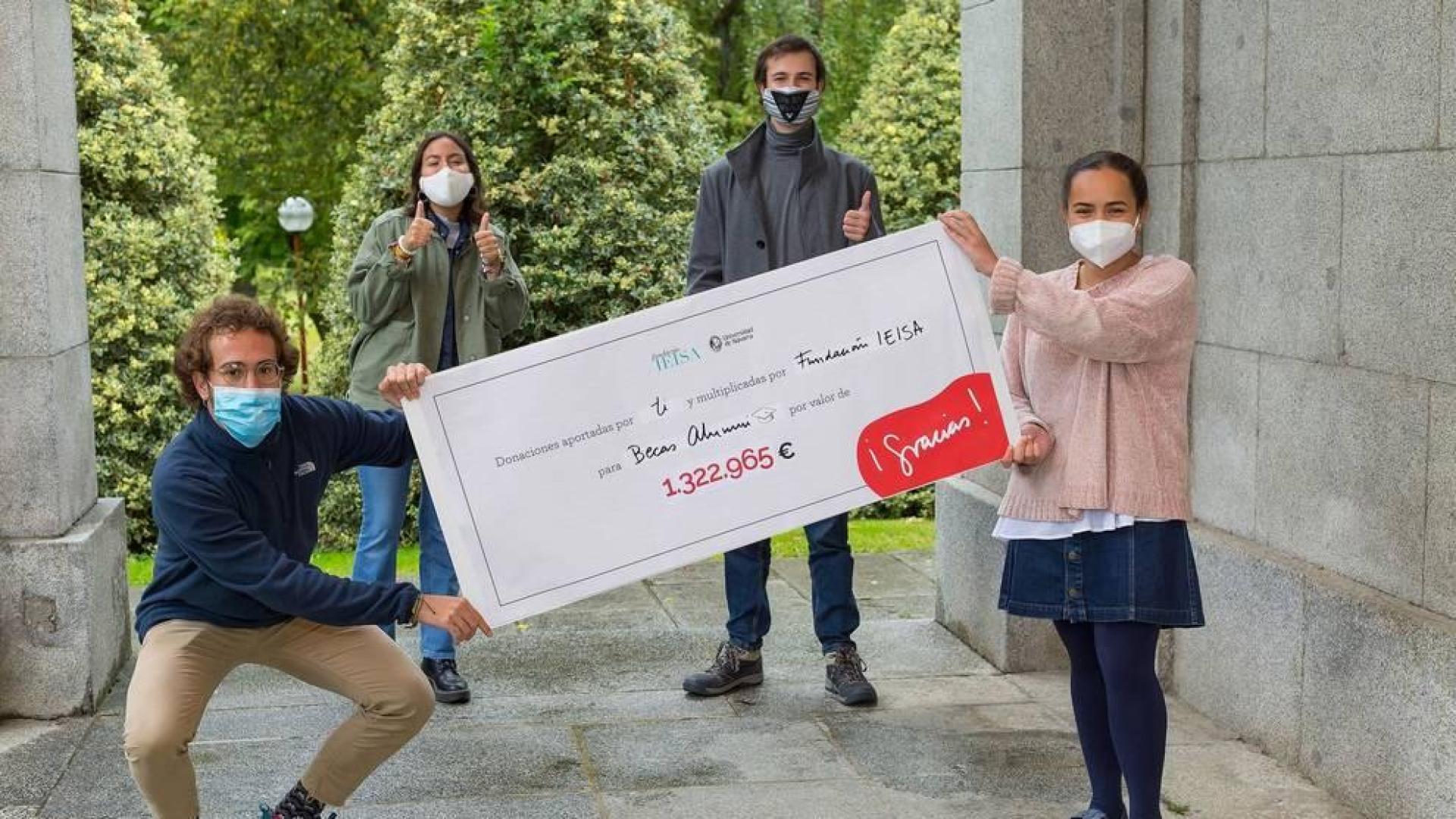Particulares y la Fundación IEISA aportan 1,3 millones al programa de Becas Alumni