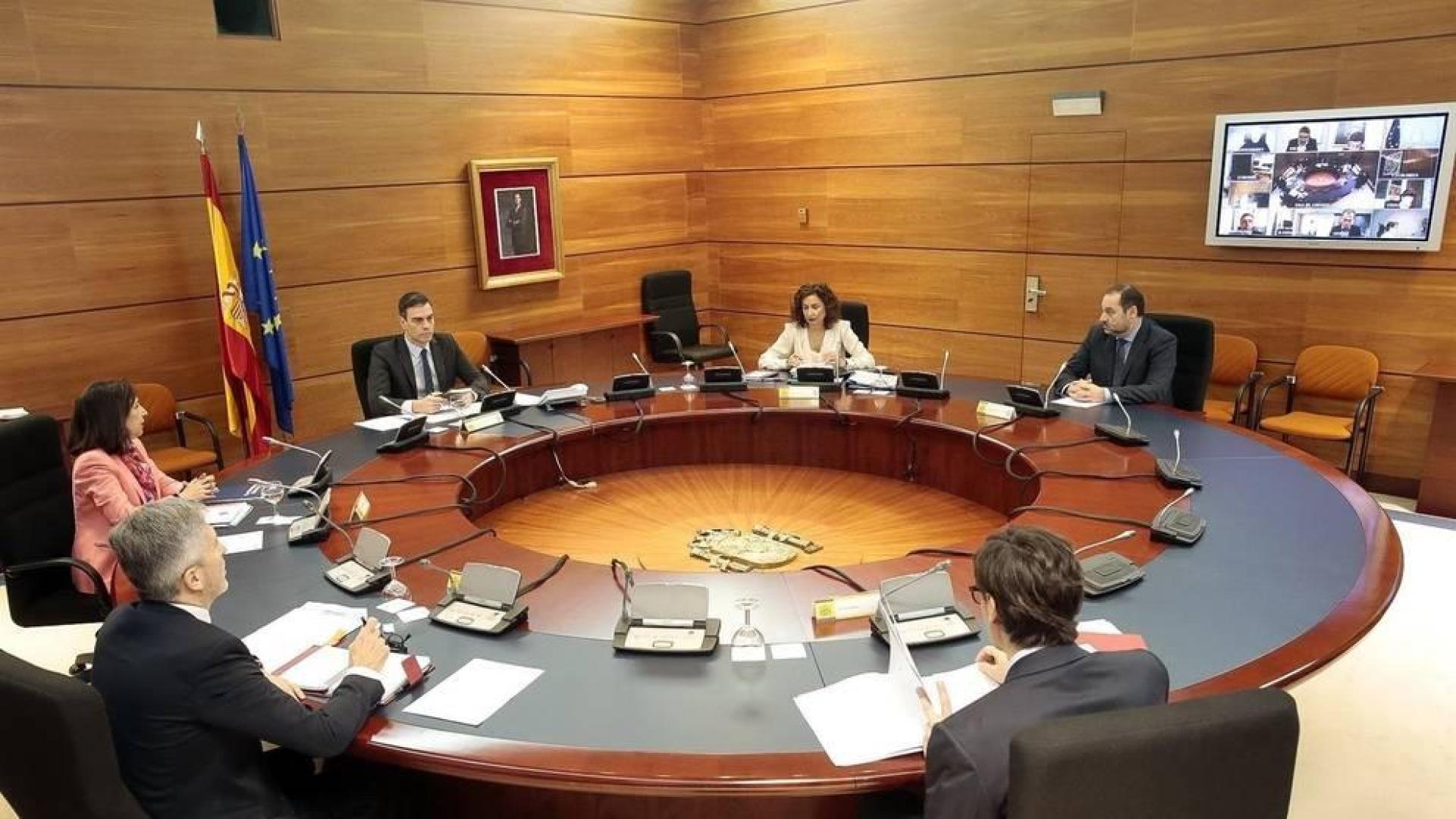 Foto de archivo de un Consejo de Ministros.