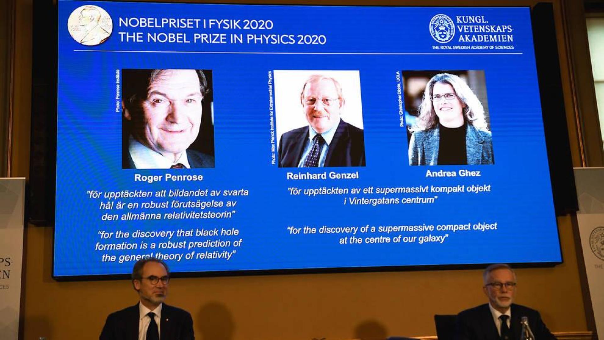 Reconocidos con el Nobel de Física tres estudiosos de los agujeros negros