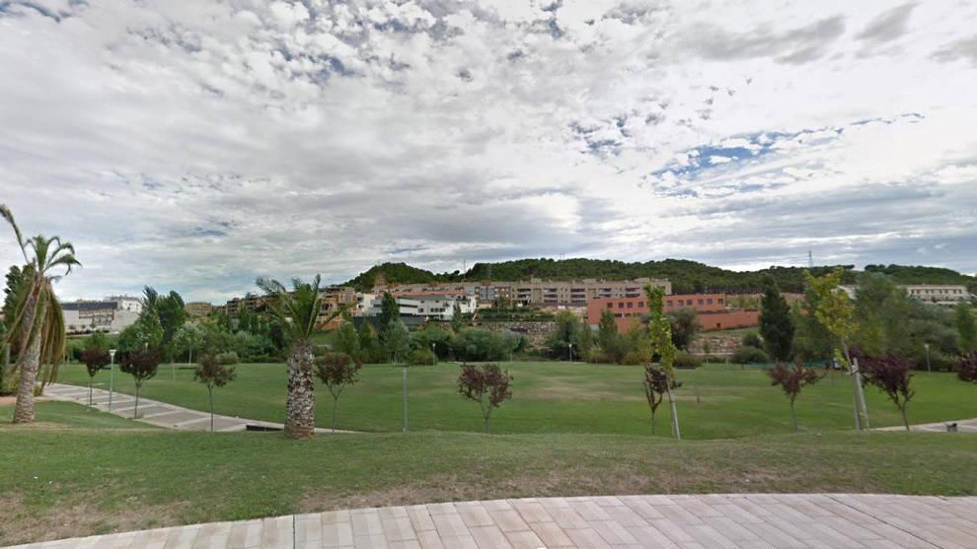 Parque de Calistenia, junto al paseo del Queiles en Tudela, donde se produjo la agresión.