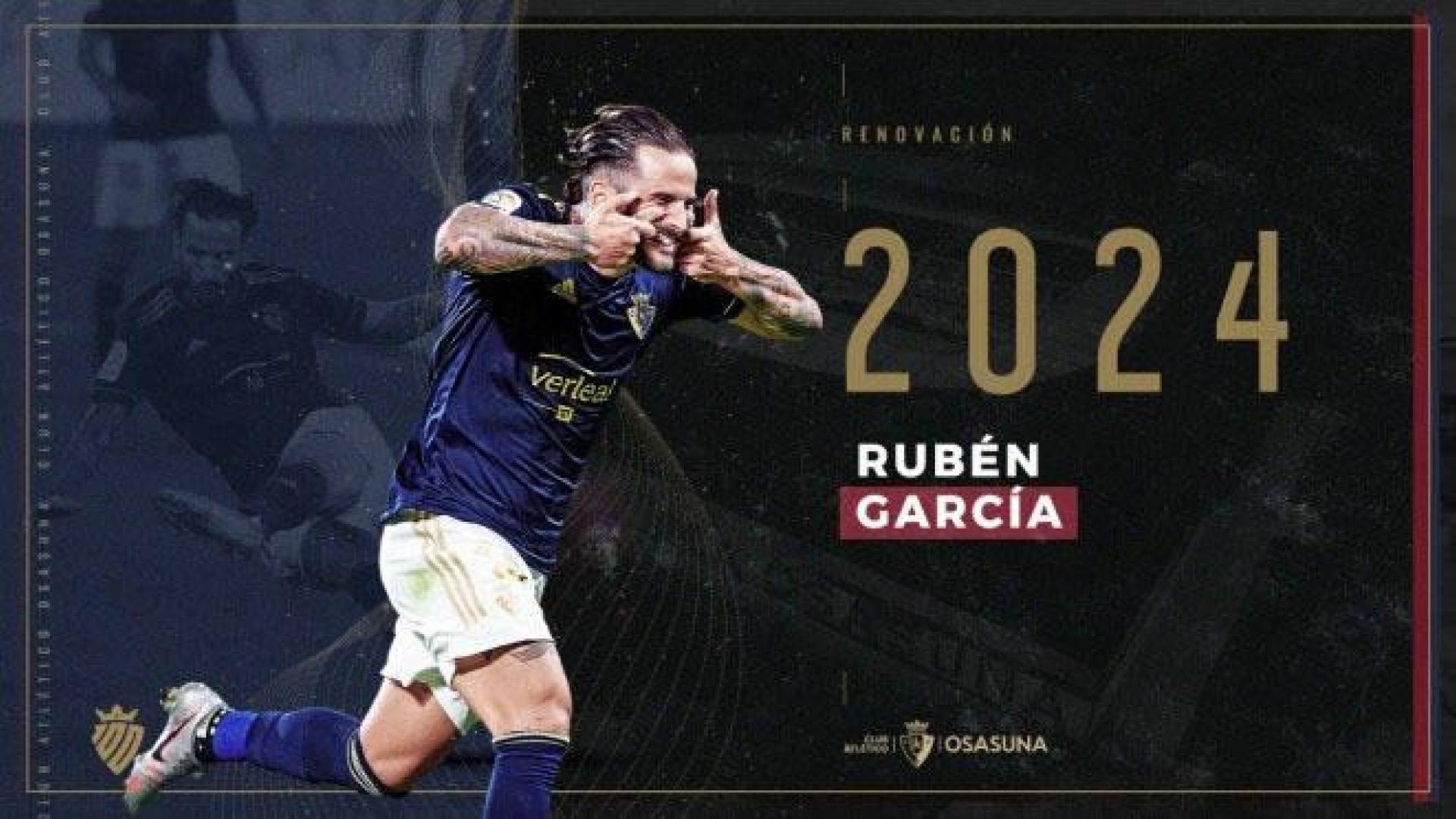 Así ha reaccionado Rubén García a la renovación de su contrato