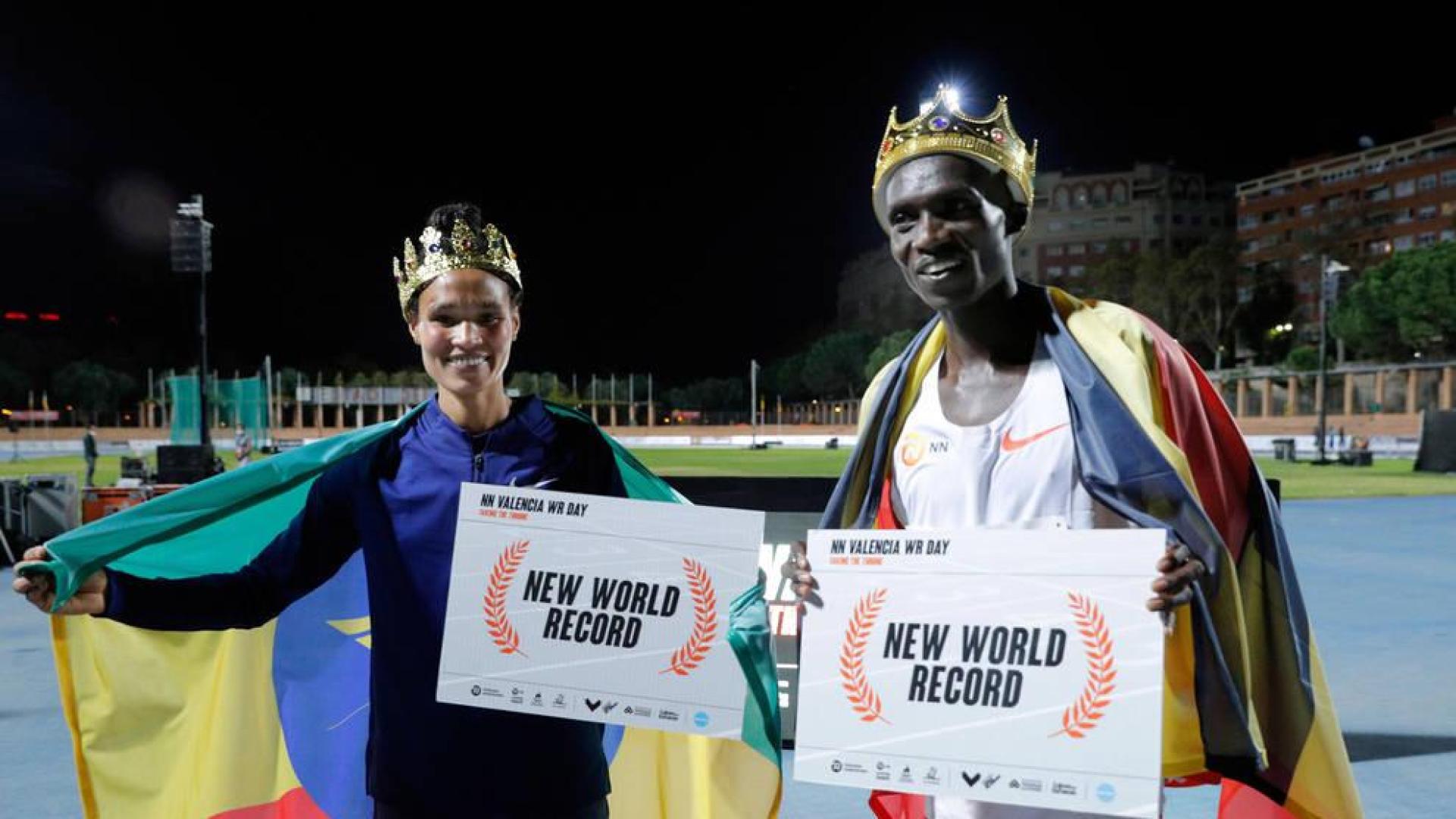 Cheptegei y Gidey baten los récords mundiales de 10.000 y 5.000 metros