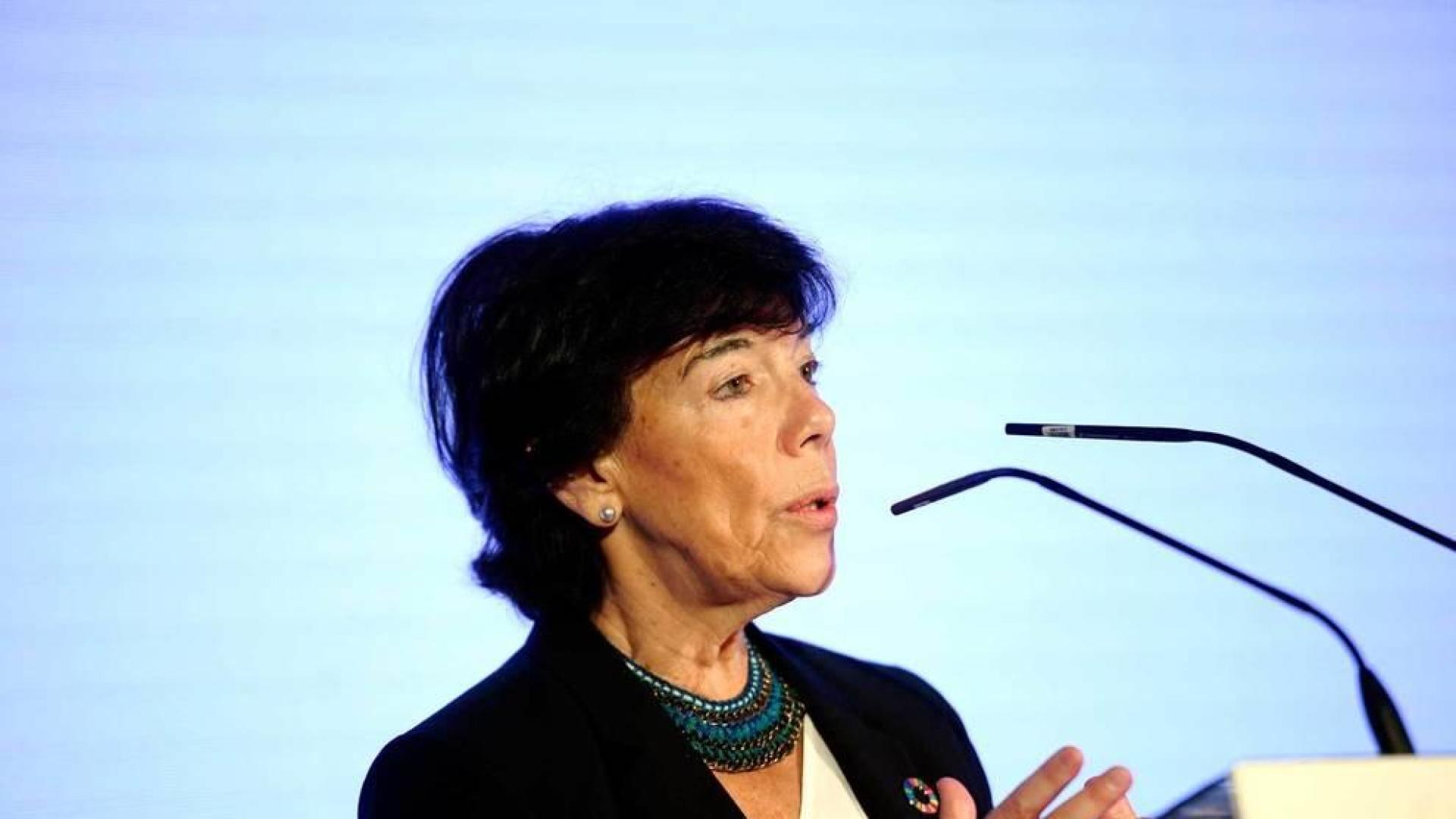 La ministra de Educación y Formación Profesional, Isabel Celaá