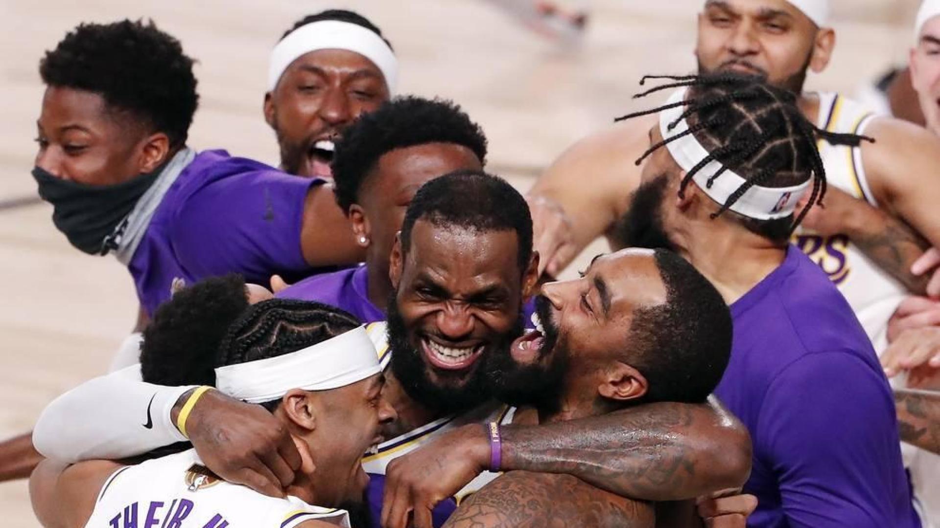 Los jugadores angelinos vencieron a Miami Heat en el sexto partido, colocando la final en 4-2 y consiguiendo el título de campeones para alegría de sus aficionados.