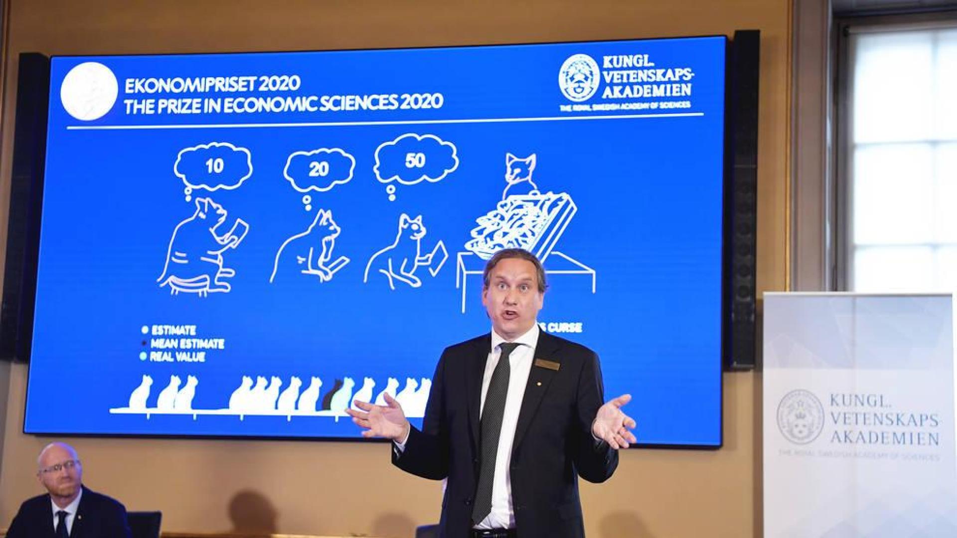 Los economistas Paul Milgrom y Robert Wilson, Premio Nobel de Economía