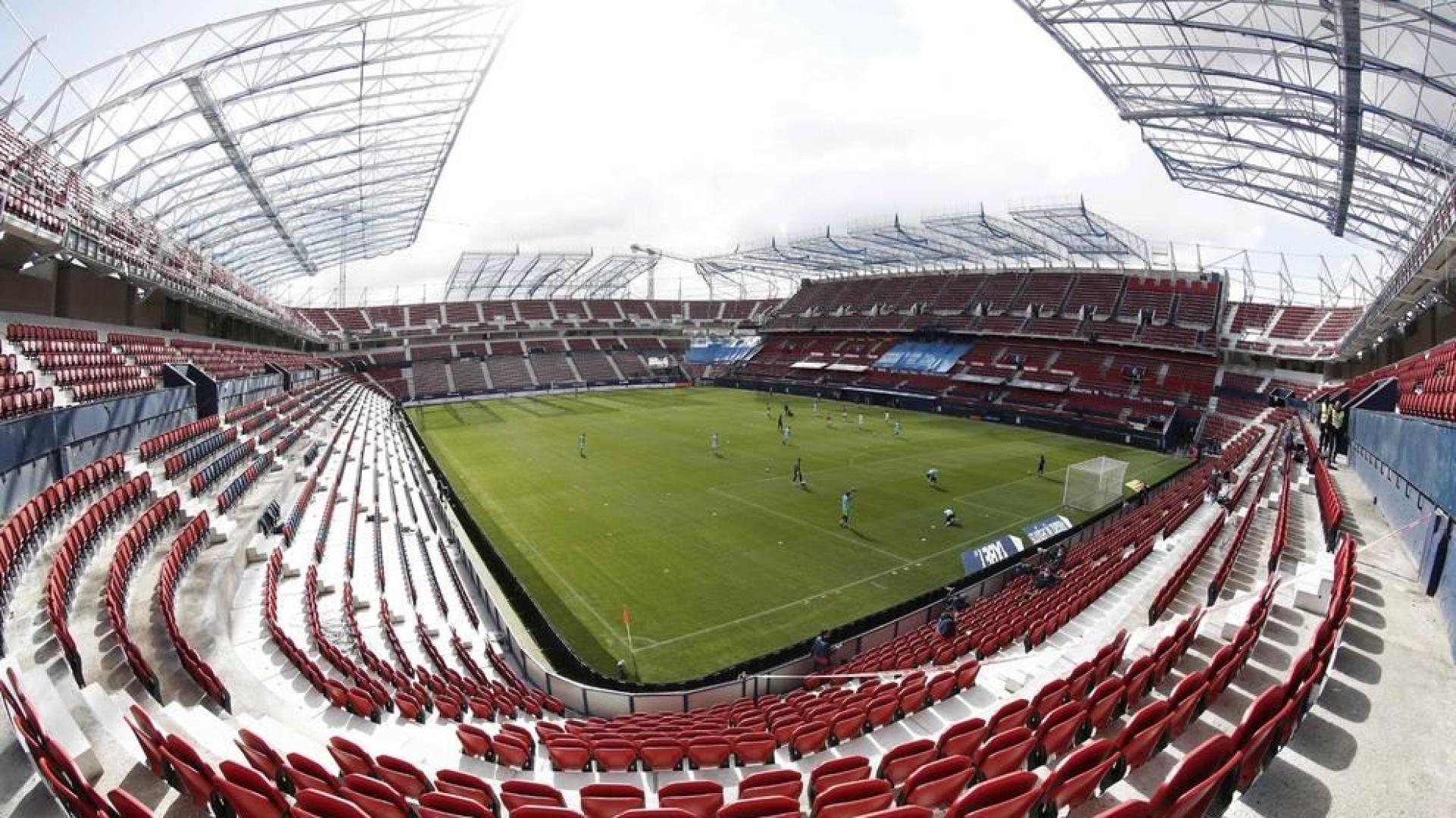 Estadio de El Sadar, minutos antes del Osasuna-Levante.