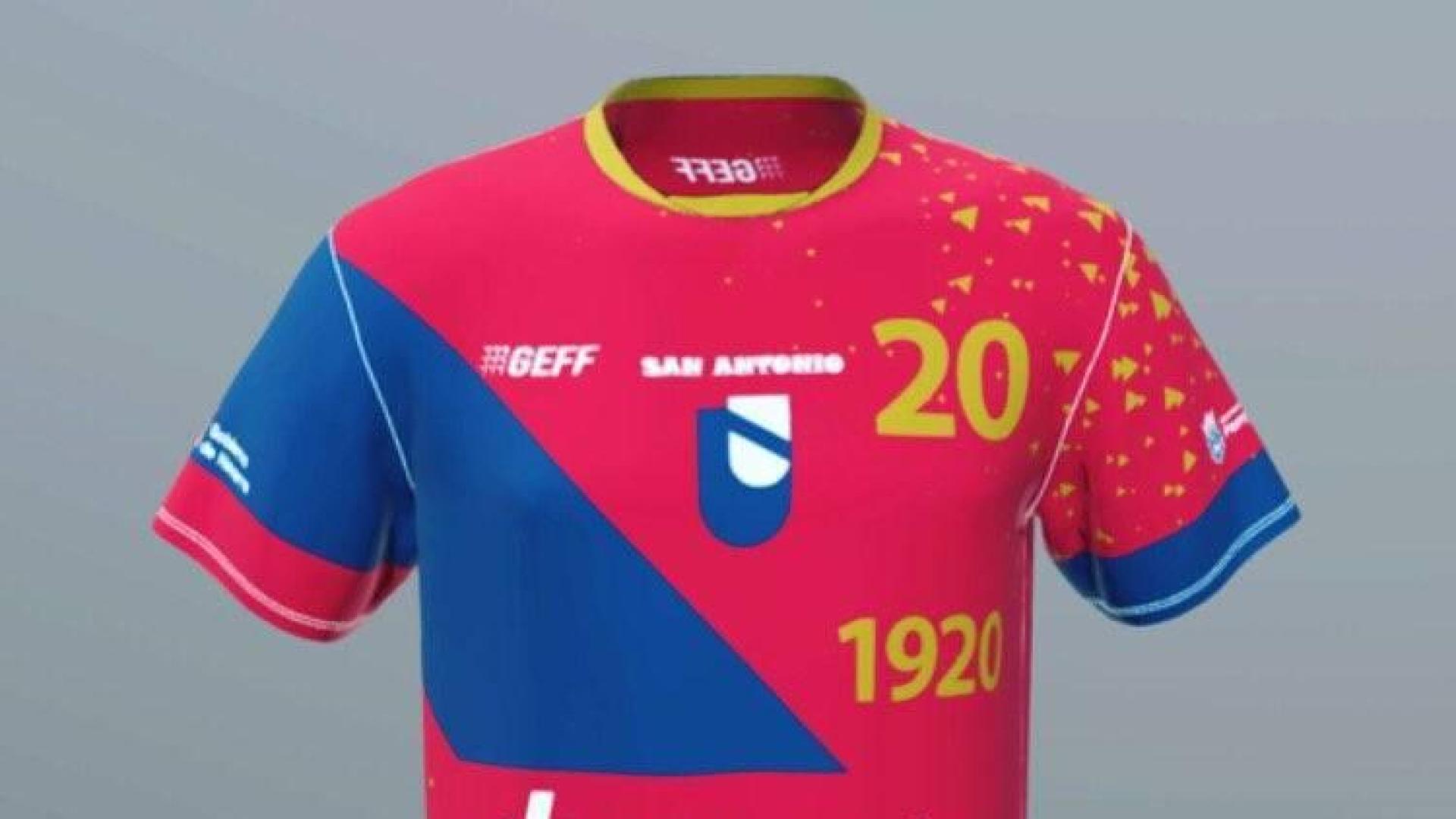 El San Antonio de balonmano homenajea a Osasuna por su centenario
