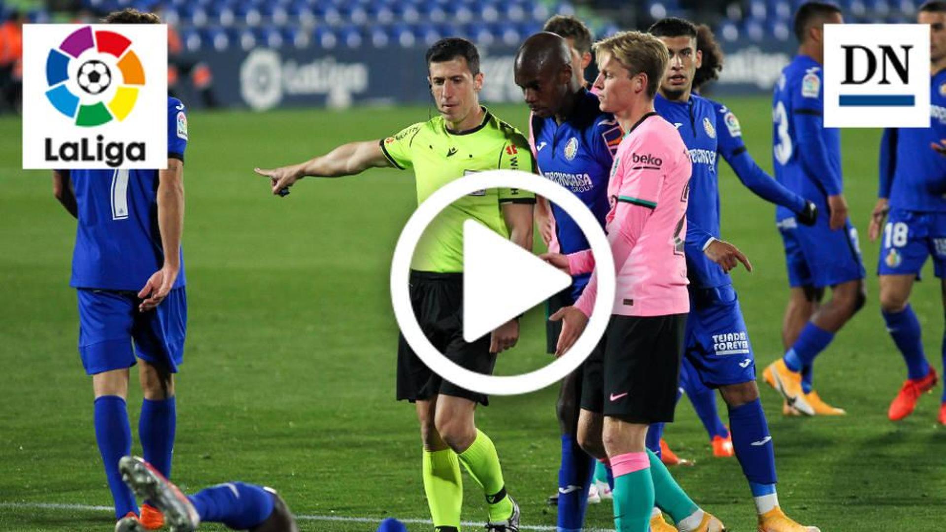 Resumen del Getafe-Barcelona en vídeo