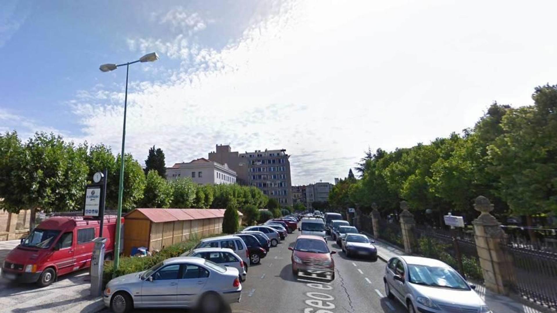 Una farola, en el centro de Soria.