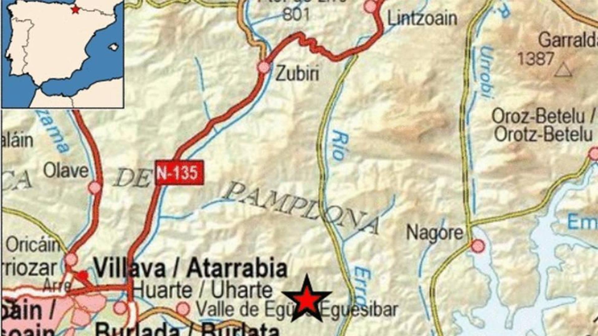 Dos nuevos terremotos esta madrugada en Lizoain y Esteribar
