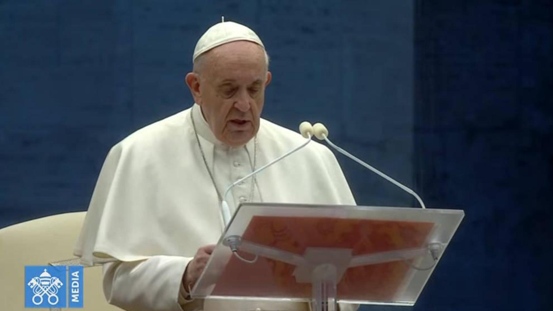 El papa Francisco, durante la bendición 'Urbi et Orbi'.