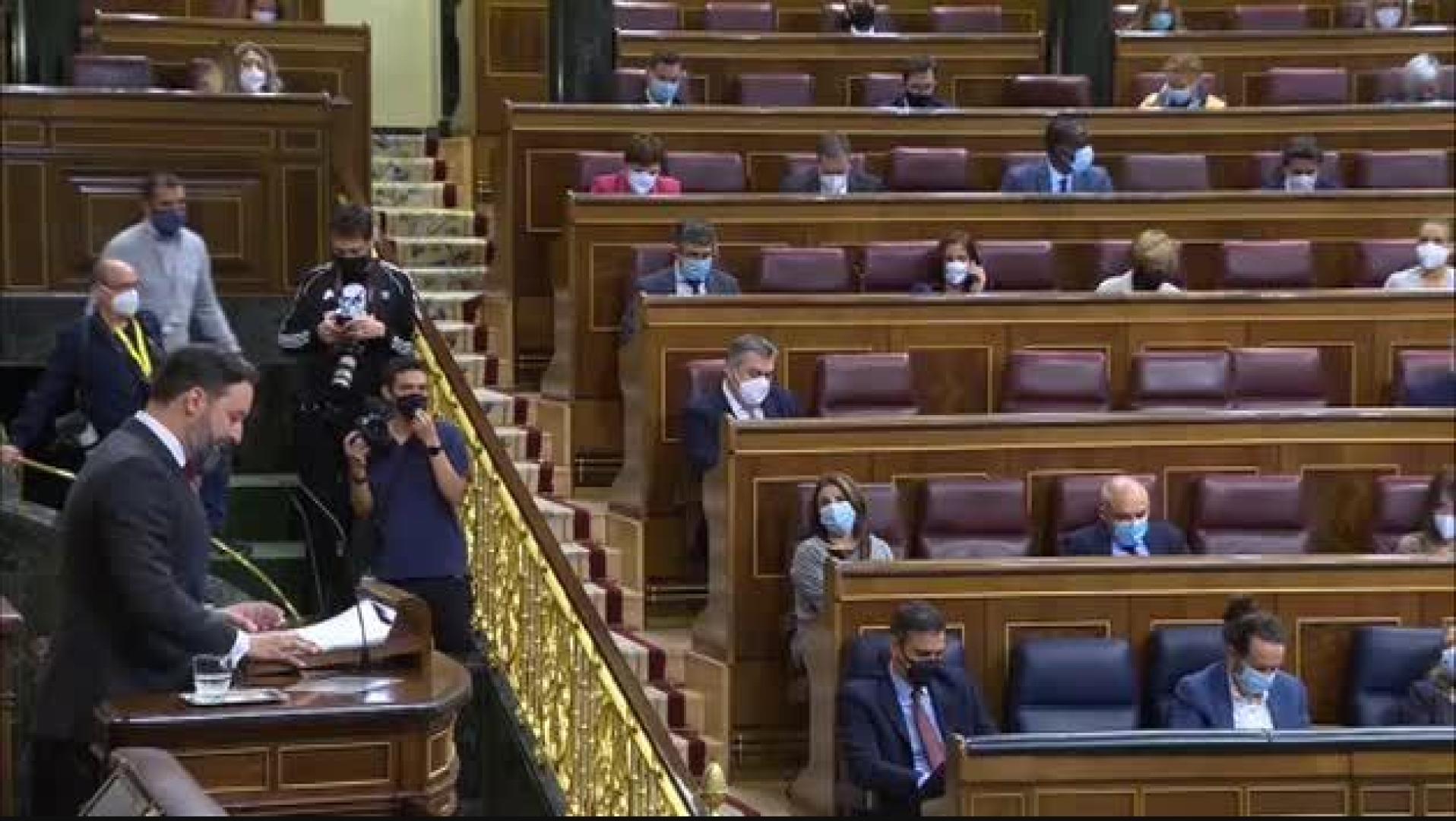 Vídeo: Abascal apela al PP y promete convocar elecciones si la moción prospera