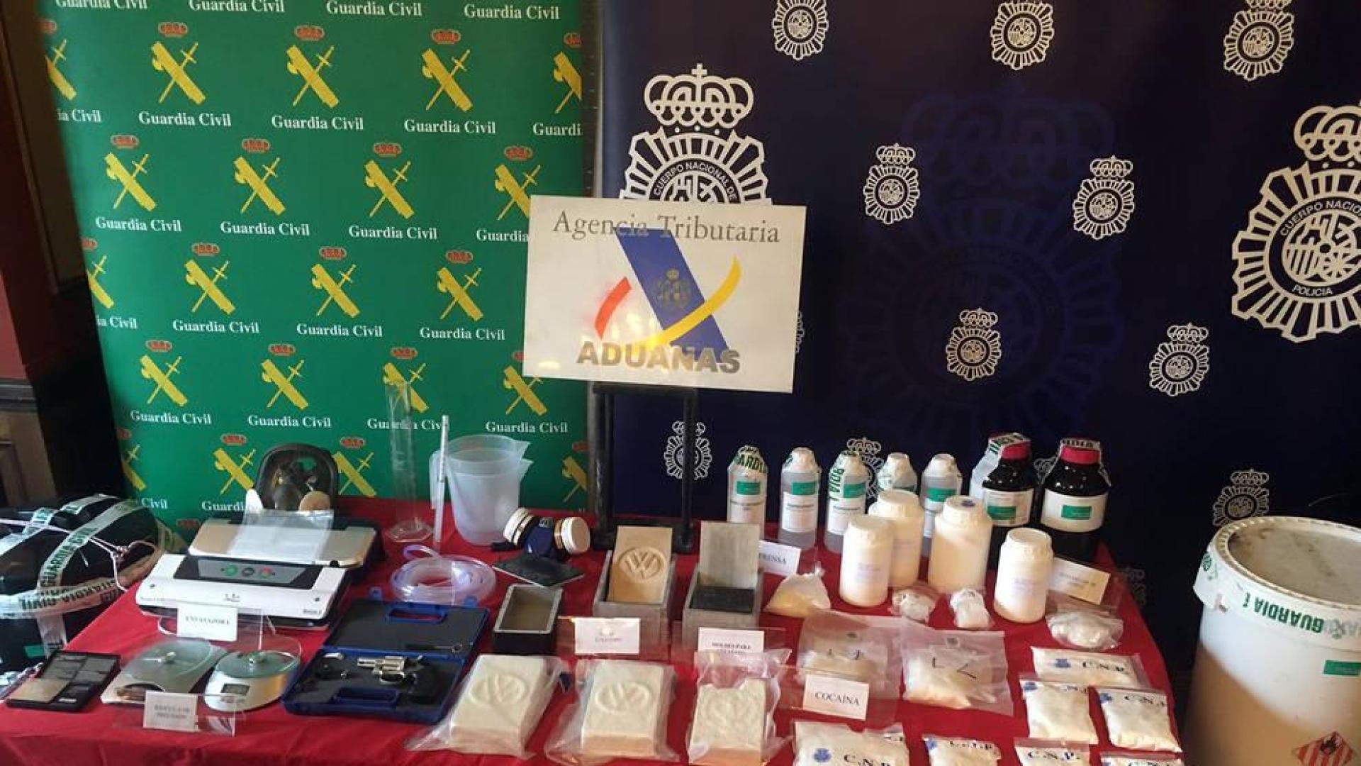 Siete detenidos y un laboratorio de cocaína desmantelado en Navarra